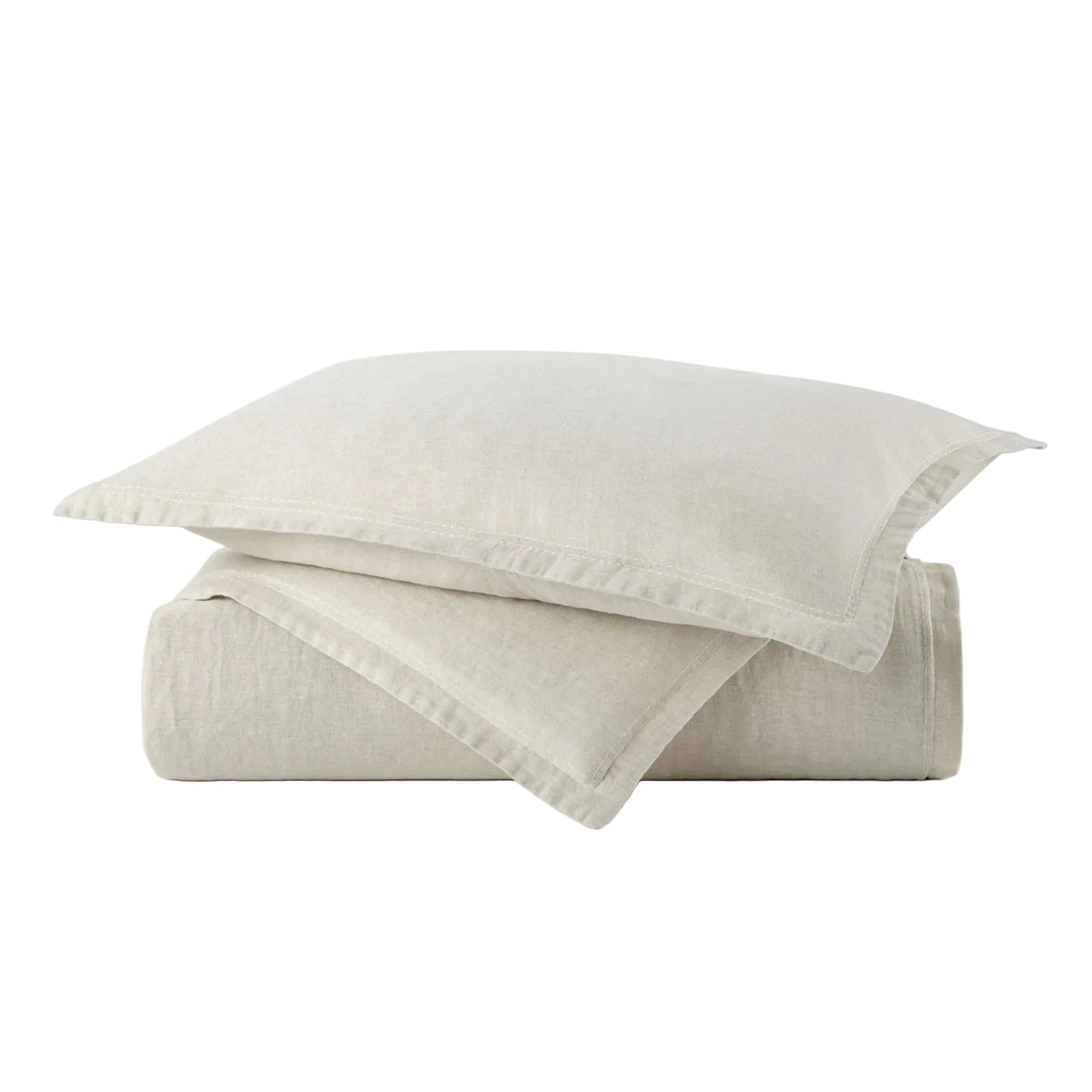 European Washed Linen Duvet Cover by Peacock Alley