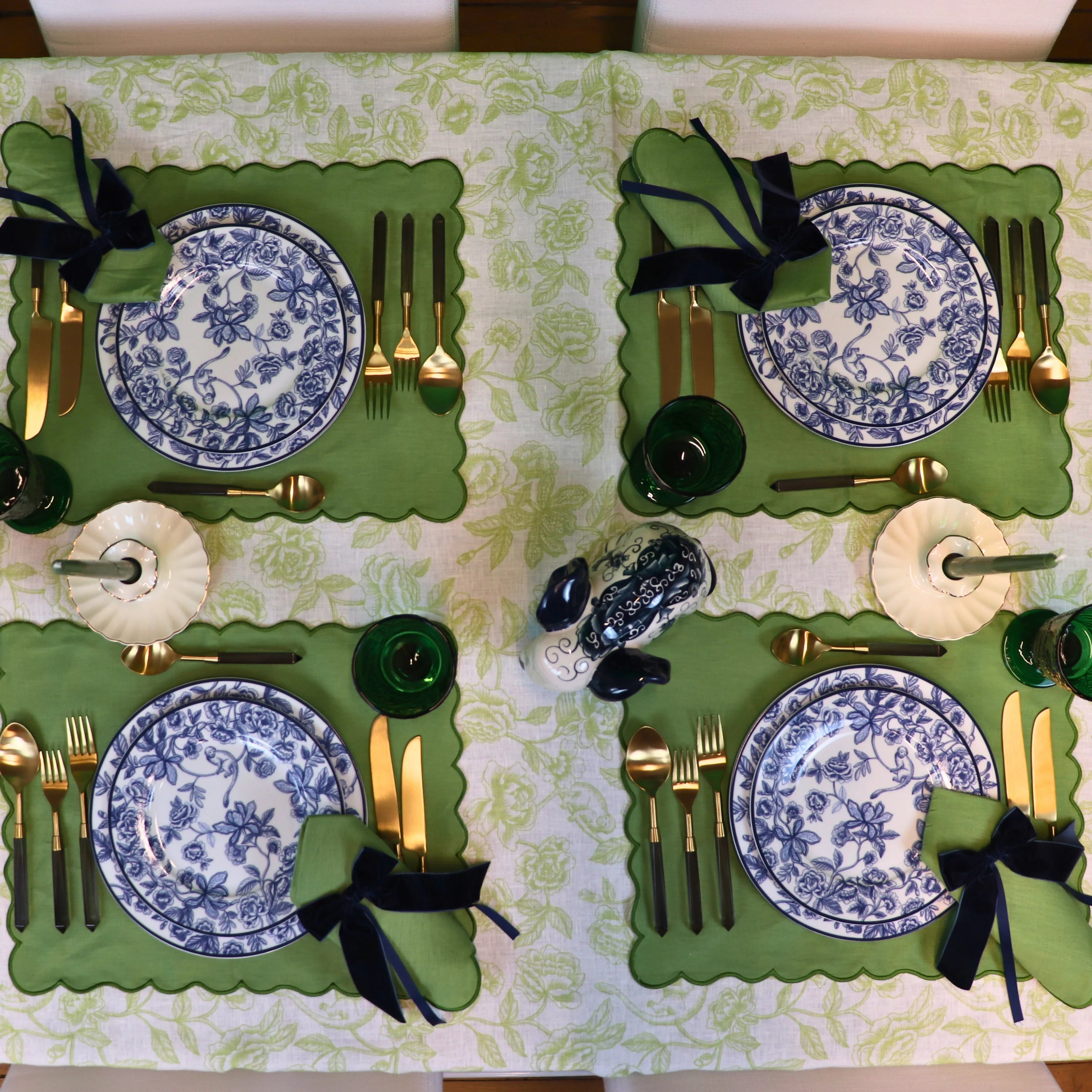 Evergreen Wave Placemat - Set of 4