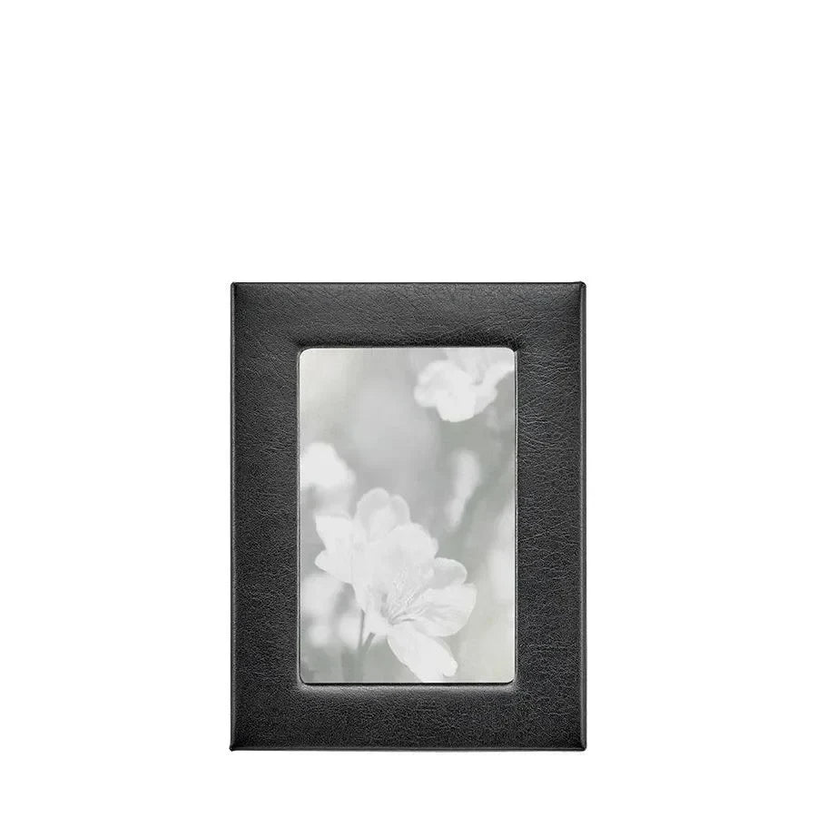 Traditional Full-grain Leather Picture Frame in Black - The Mayfair Hall