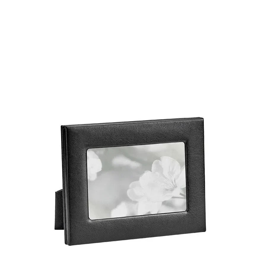 Traditional Full-grain Leather Picture Frame in Black - The Mayfair Hall