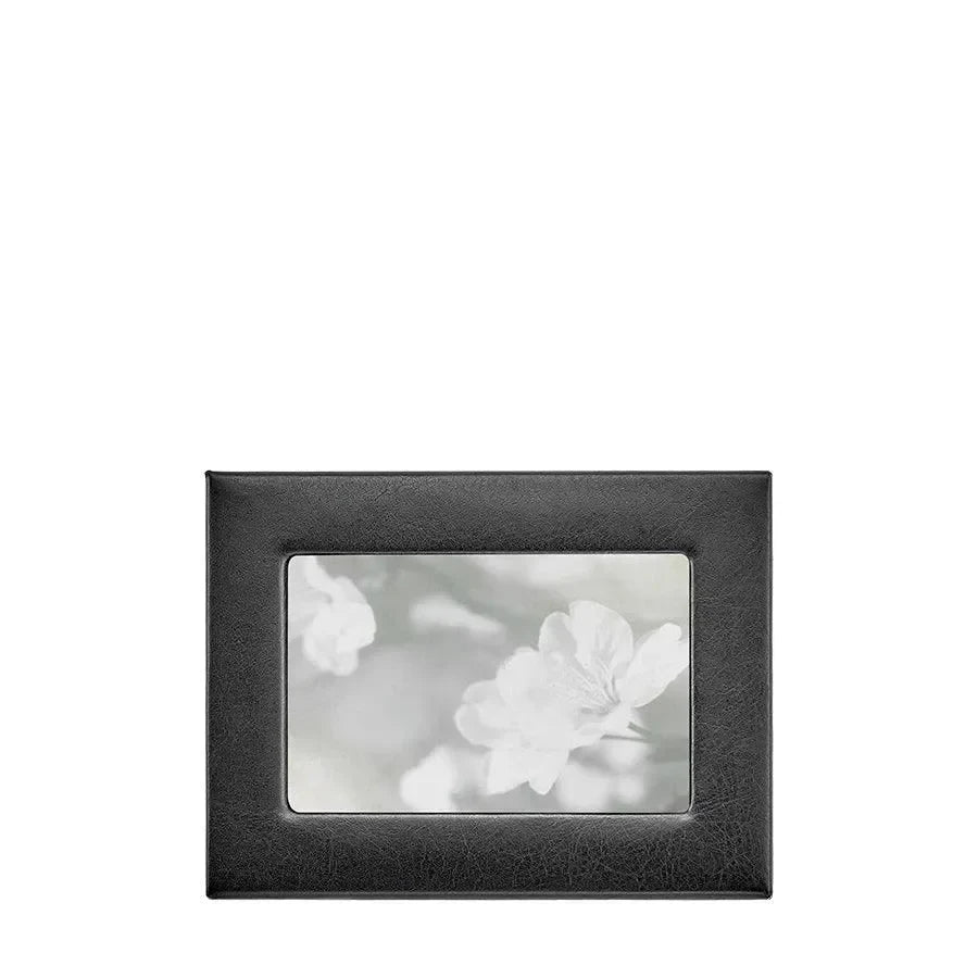 Traditional Full-grain Leather Picture Frame in Black - The Mayfair Hall