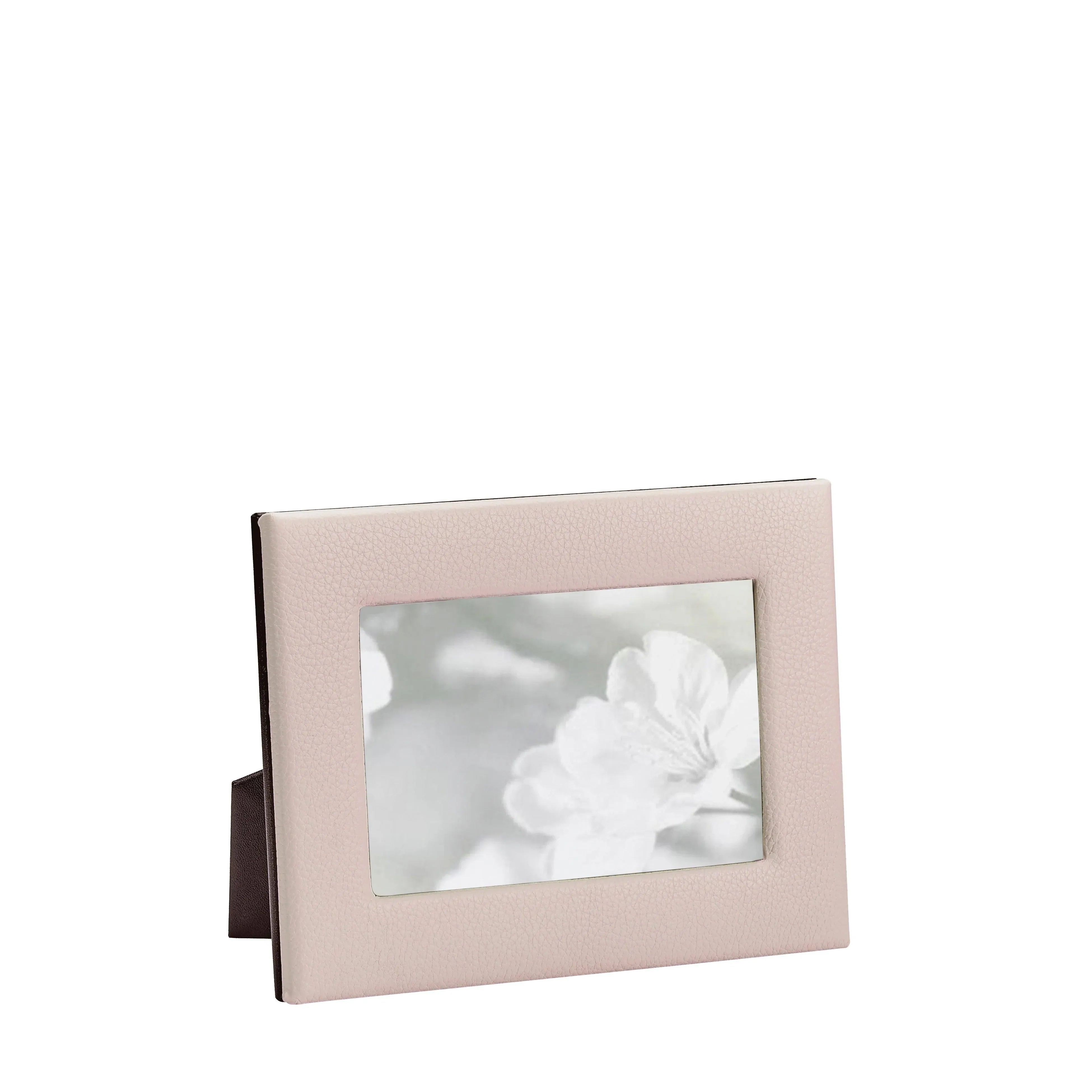 Pebble Grain Leather Picture Frame in Light Pink - The Mayfair Hall