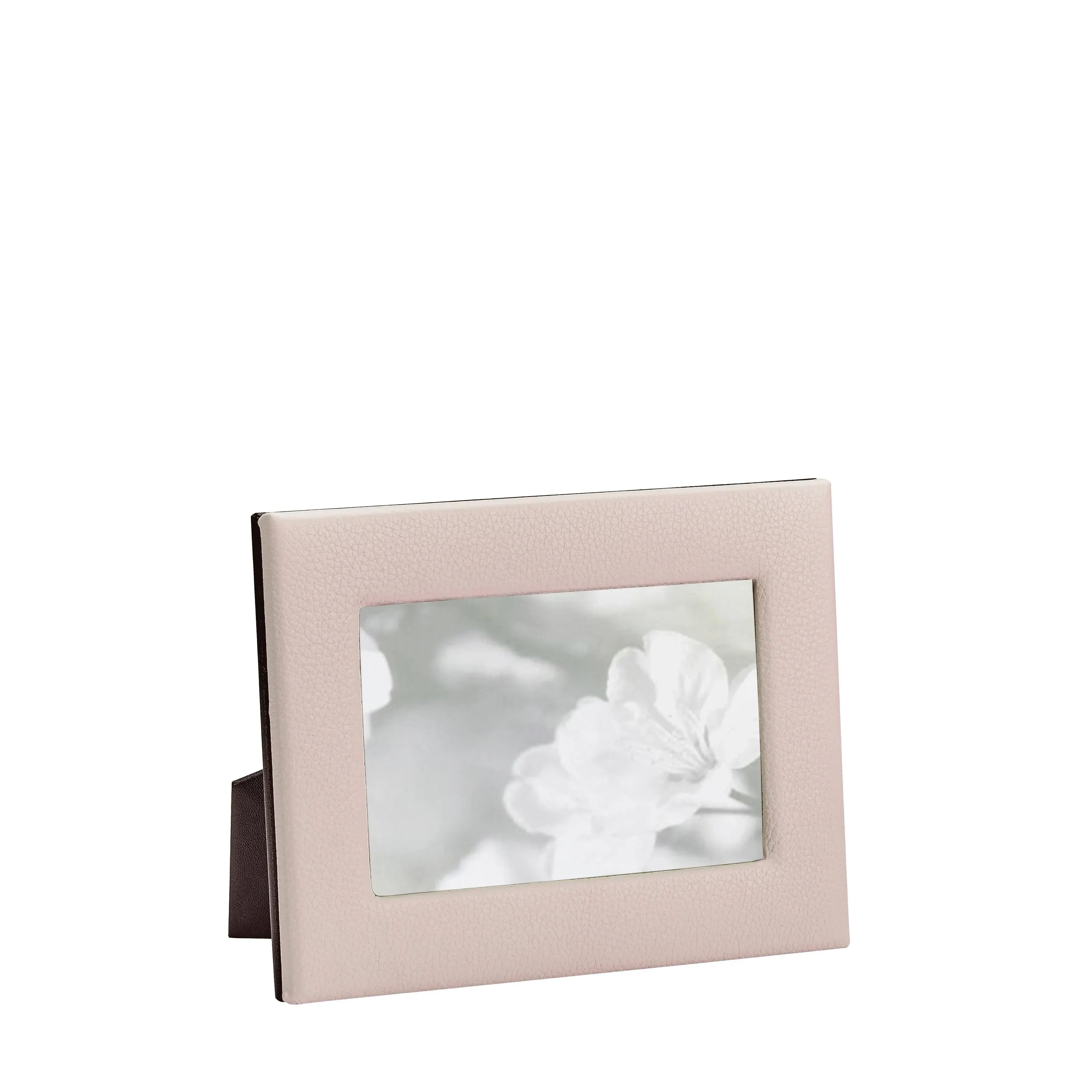 Pebble Grain Leather Picture Frame in Light Pink - The Mayfair Hall