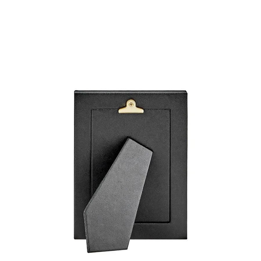 Traditional Full-grain Leather Picture Frame in Black - The Mayfair Hall