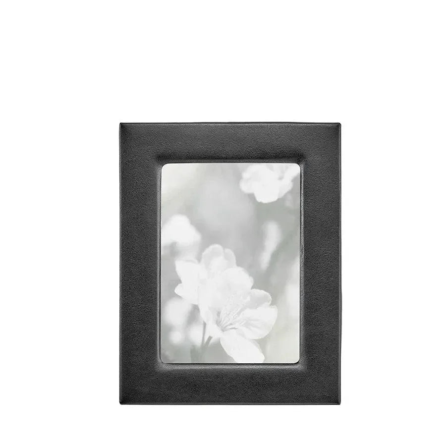 Traditional Full-grain Leather Picture Frame in Black - The Mayfair Hall