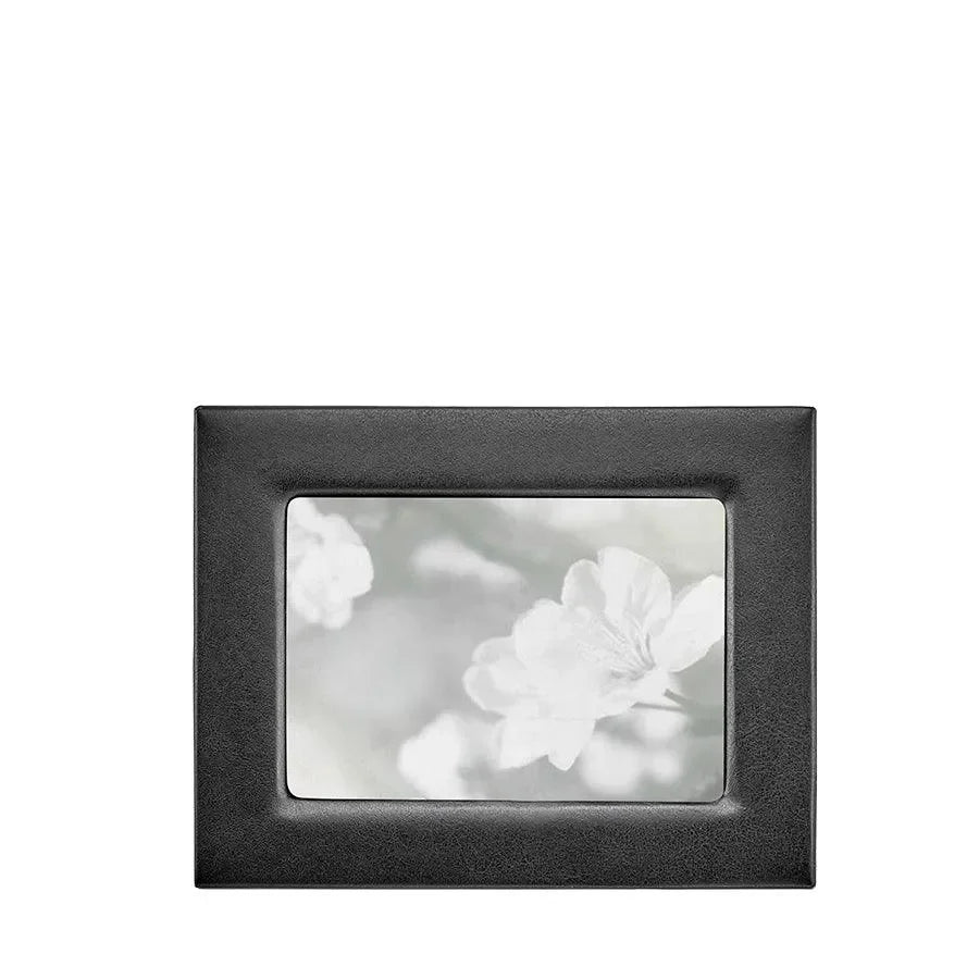 Traditional Full-grain Leather Picture Frame in Black - The Mayfair Hall
