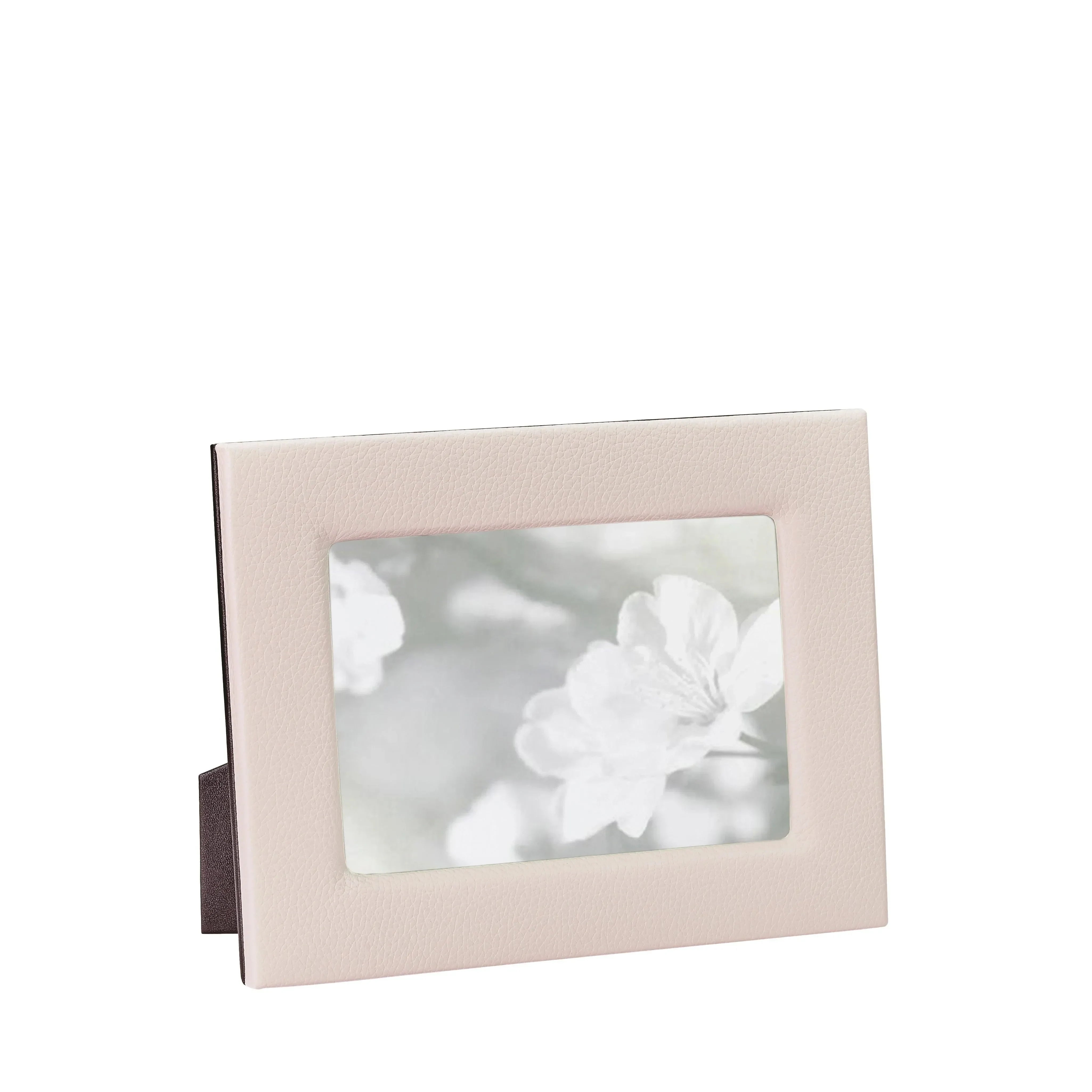 Pebble Grain Leather Picture Frame in Light Pink - The Mayfair Hall