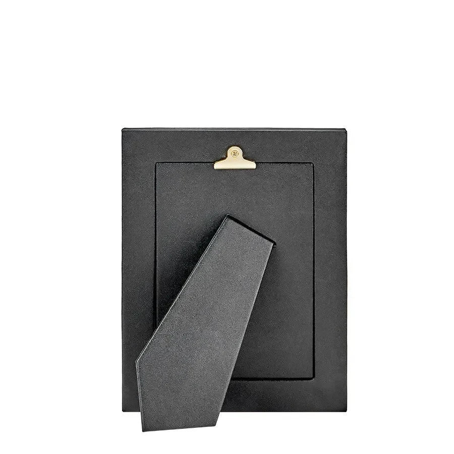 Traditional Full-grain Leather Picture Frame in Black - The Mayfair Hall