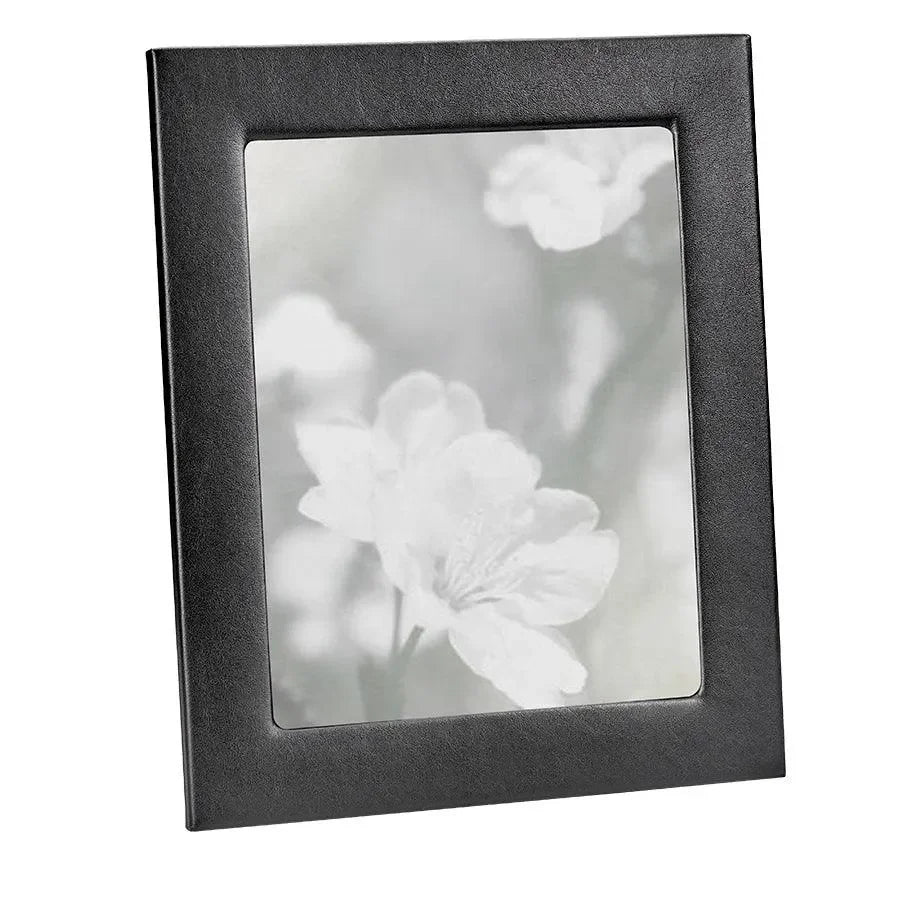 Traditional Full-grain Leather Picture Frame in Black - The Mayfair Hall
