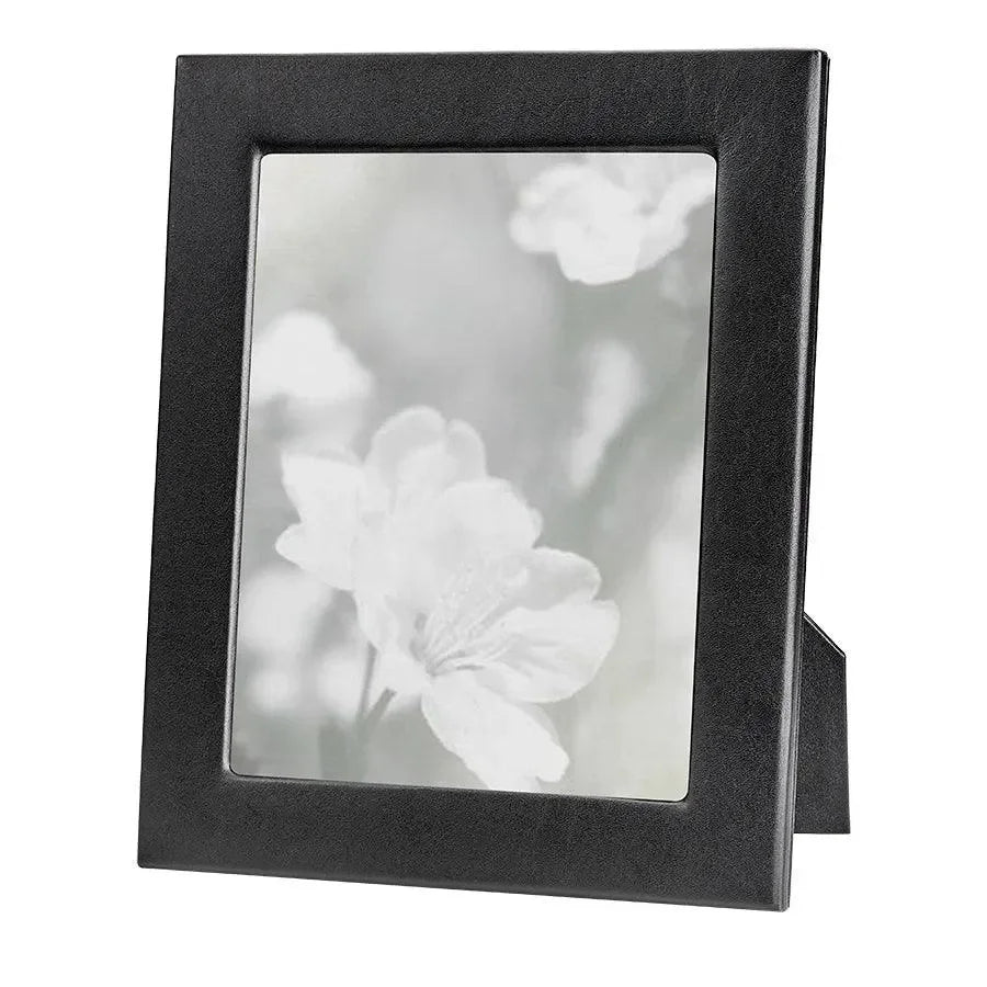 Traditional Full-grain Leather Picture Frame in Black - The Mayfair Hall