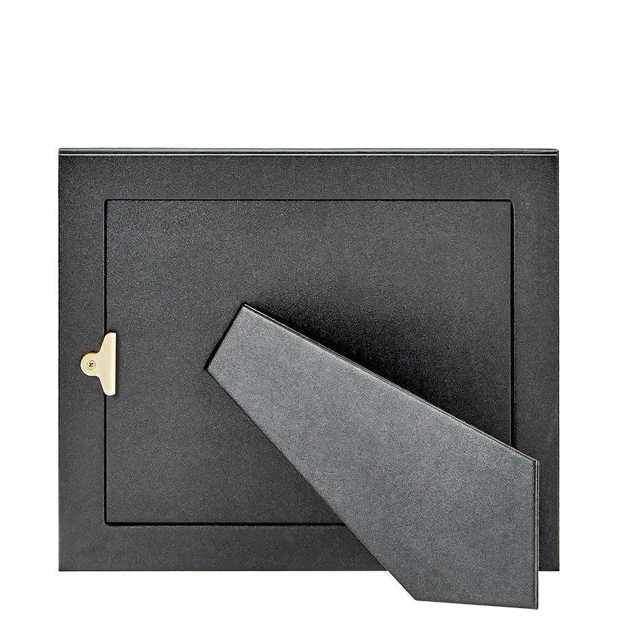 Pebble Grain Leather Picture Frame in White - The Mayfair Hall