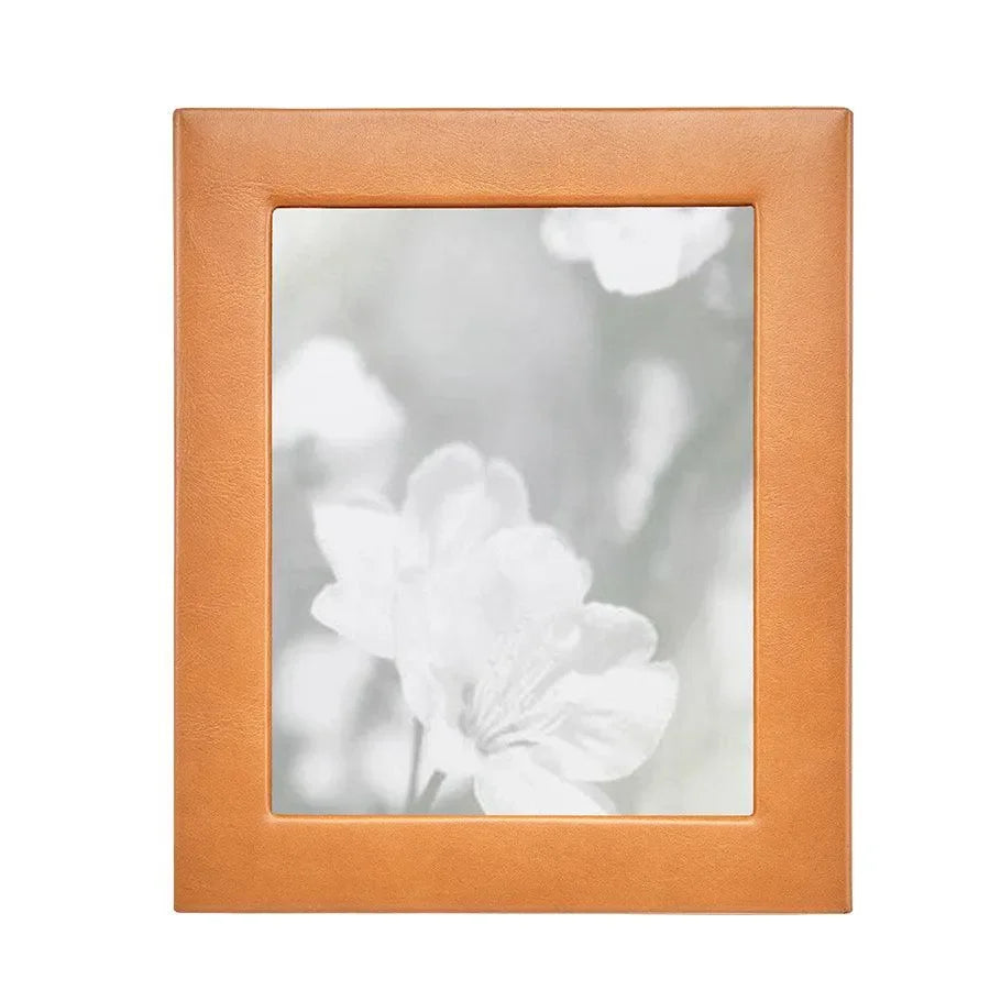 Traditional Full-grain Leather Picture Frame in Tan - The Mayfair Hall