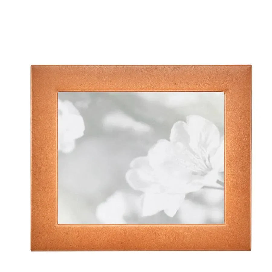 Traditional Full-grain Leather Picture Frame in Tan - The Mayfair Hall