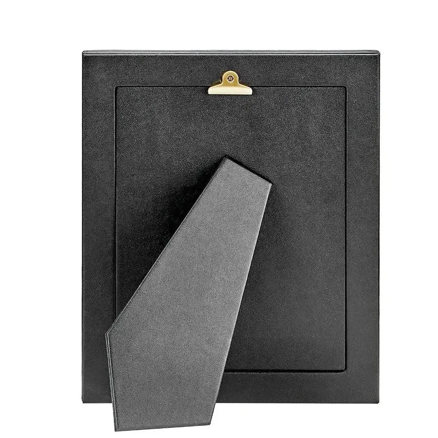 Traditional Full-grain Leather Picture Frame in Black - The Mayfair Hall