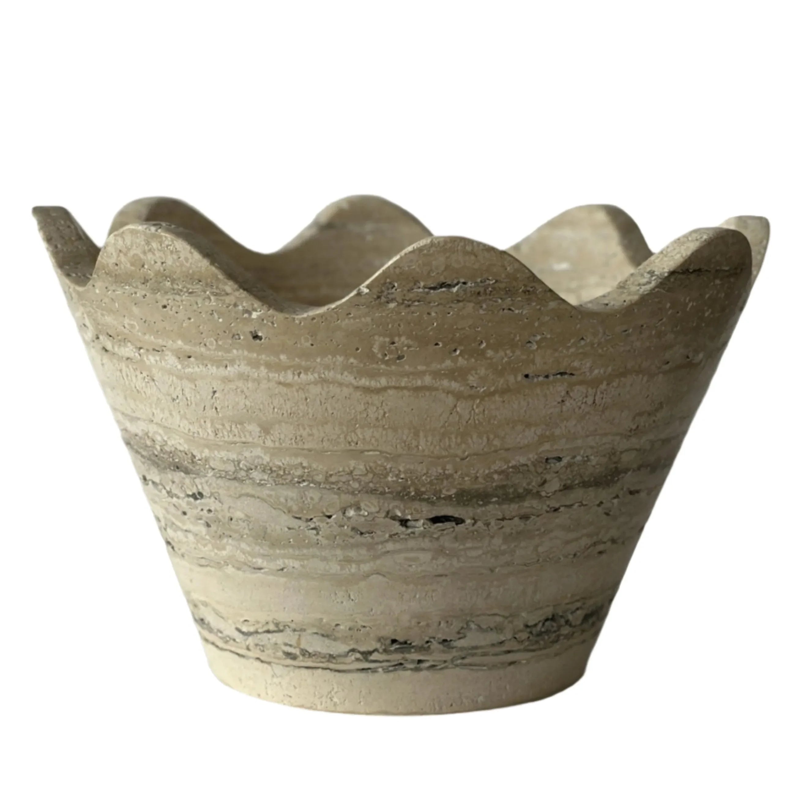 Blossom Bowl in Travertine - The Mayfair Hall
