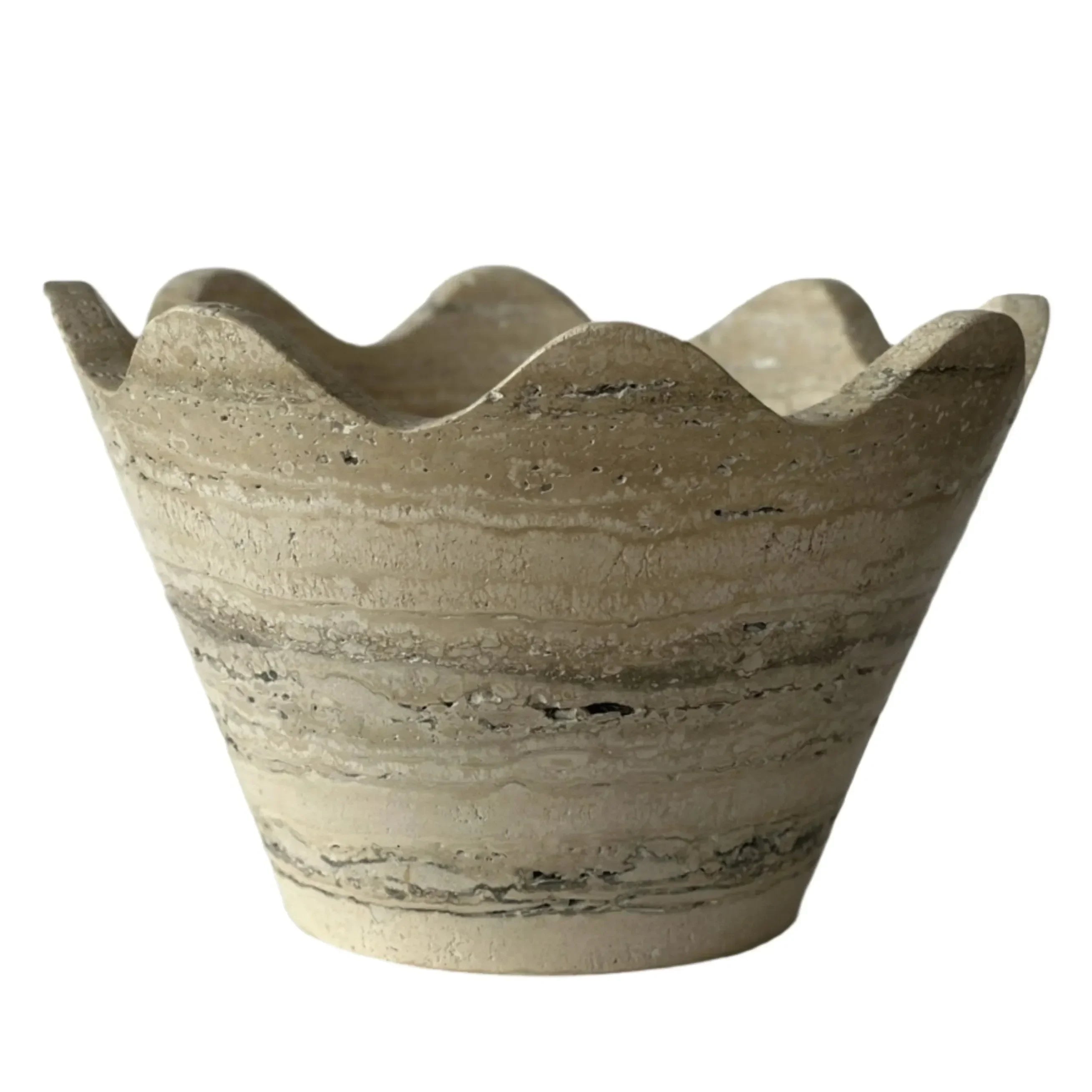 Blossom Bowl in Travertine - The Mayfair Hall