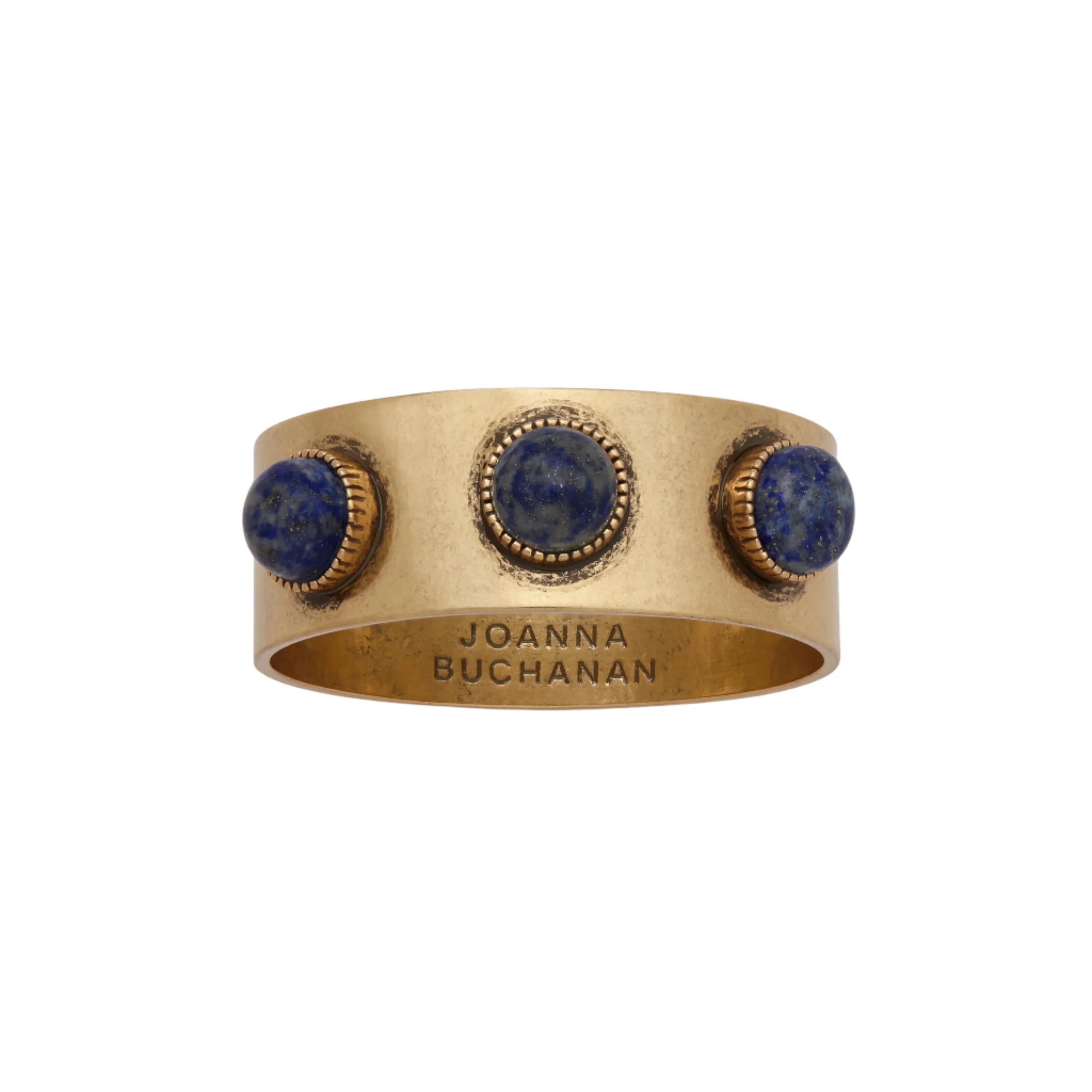 Cabochon napkin rings, lapis lazuli, set of four - The Mayfair Hall