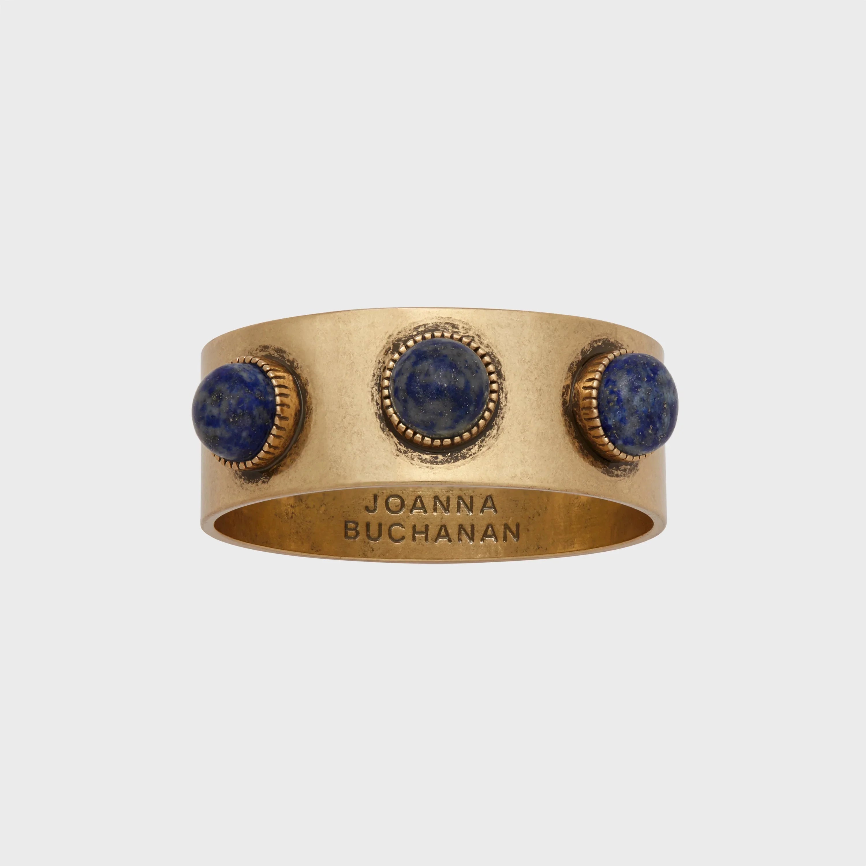 Cabochon napkin rings, lapis lazuli, set of four - The Mayfair Hall