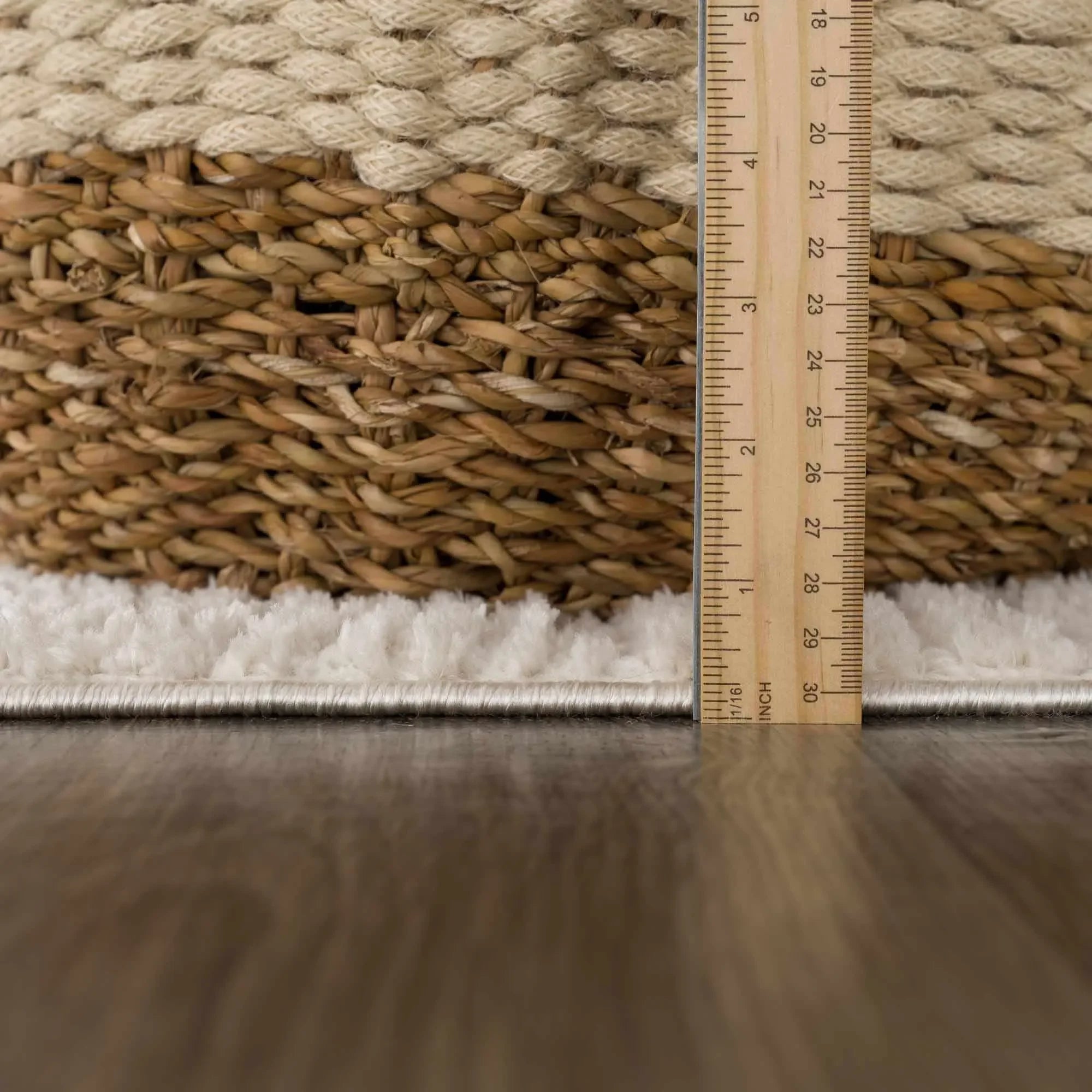 Leryn Ivory Checkered Area Rug - The Mayfair Hall