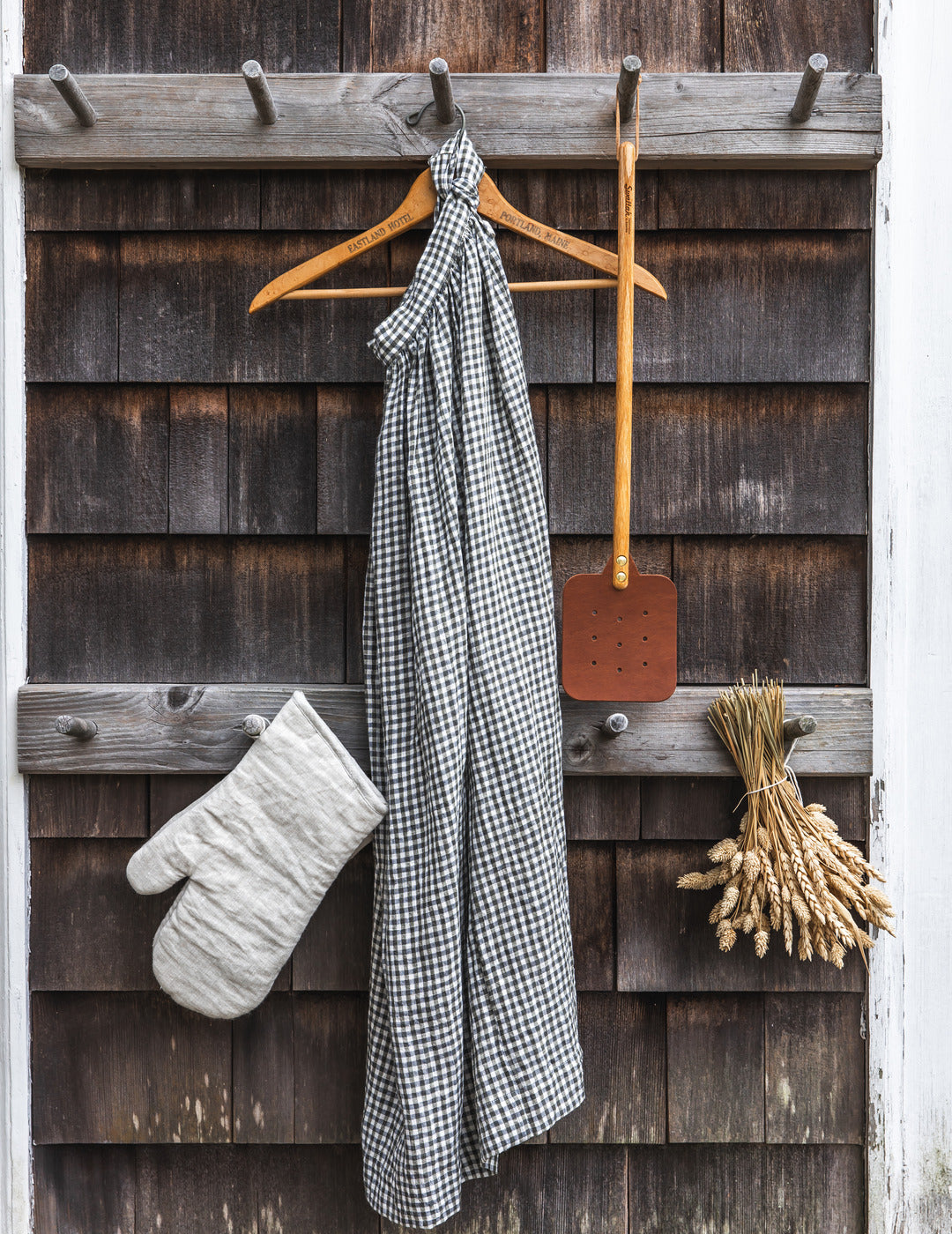 Farmhouse Gingham Homestead Apron
