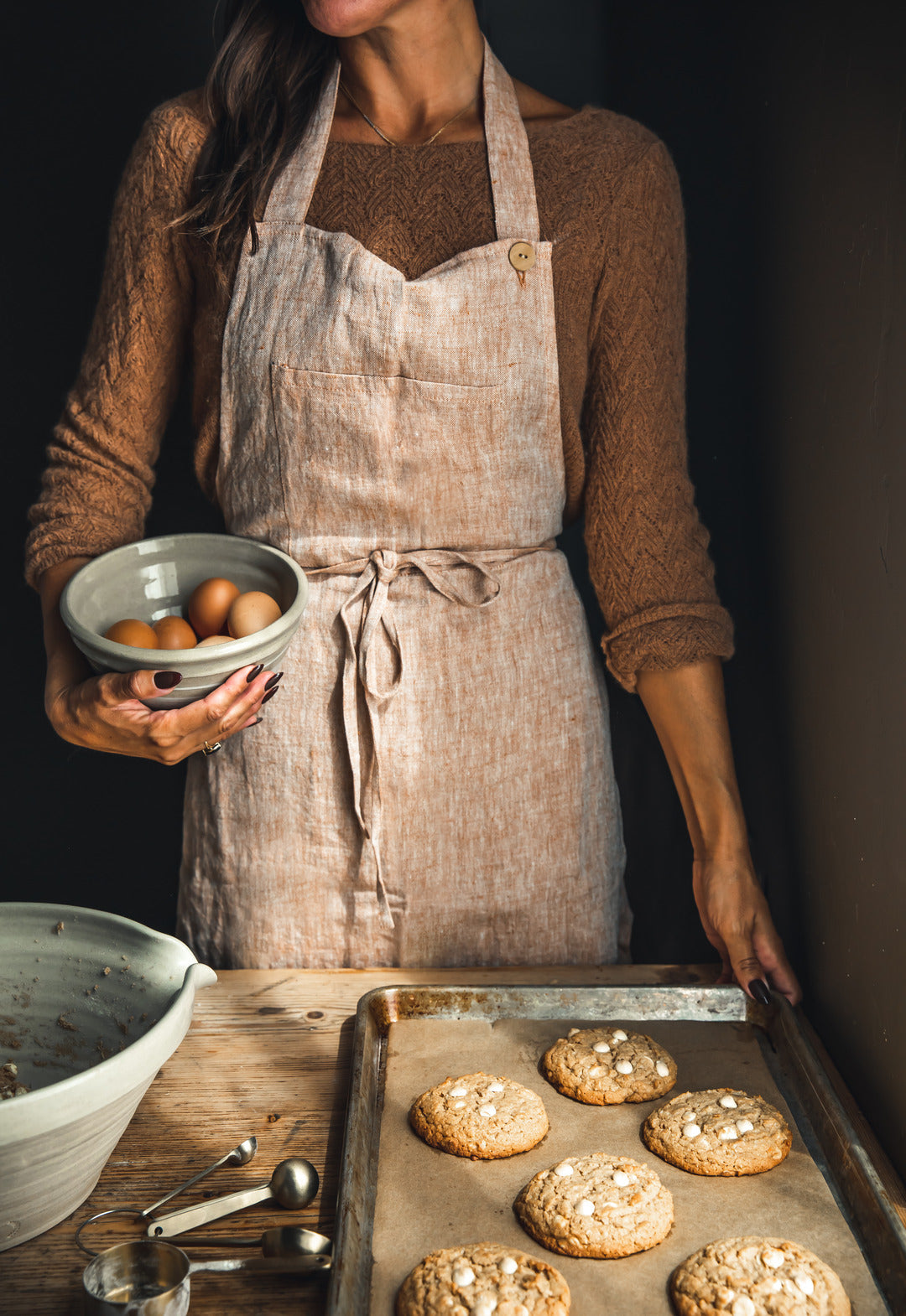 Washed Linen Apron