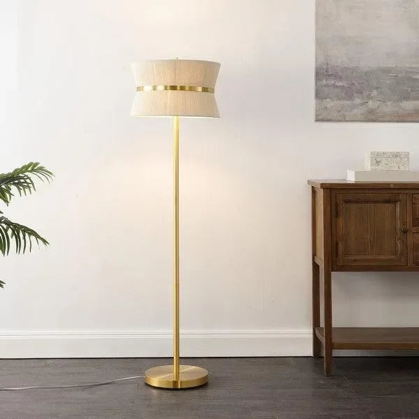 Kora Iron Floor Lamp in Bleached Natural - The Mayfair Hall