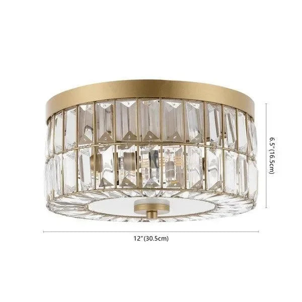 Parda Glass Ceiling Light in Brass - The Mayfair Hall