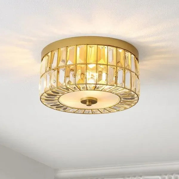 Parda Glass Ceiling Light in Brass - The Mayfair Hall