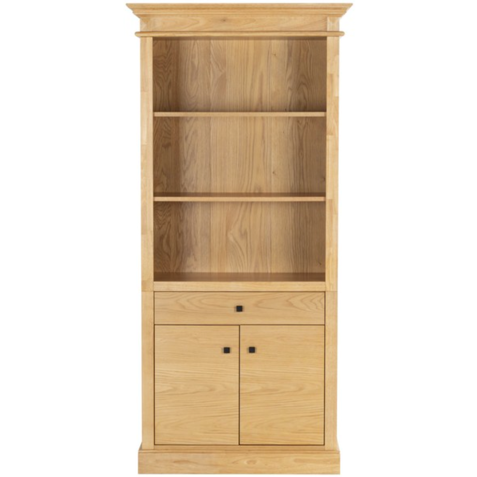 Francesco 4 Shelf Wood Bookcase in Natural