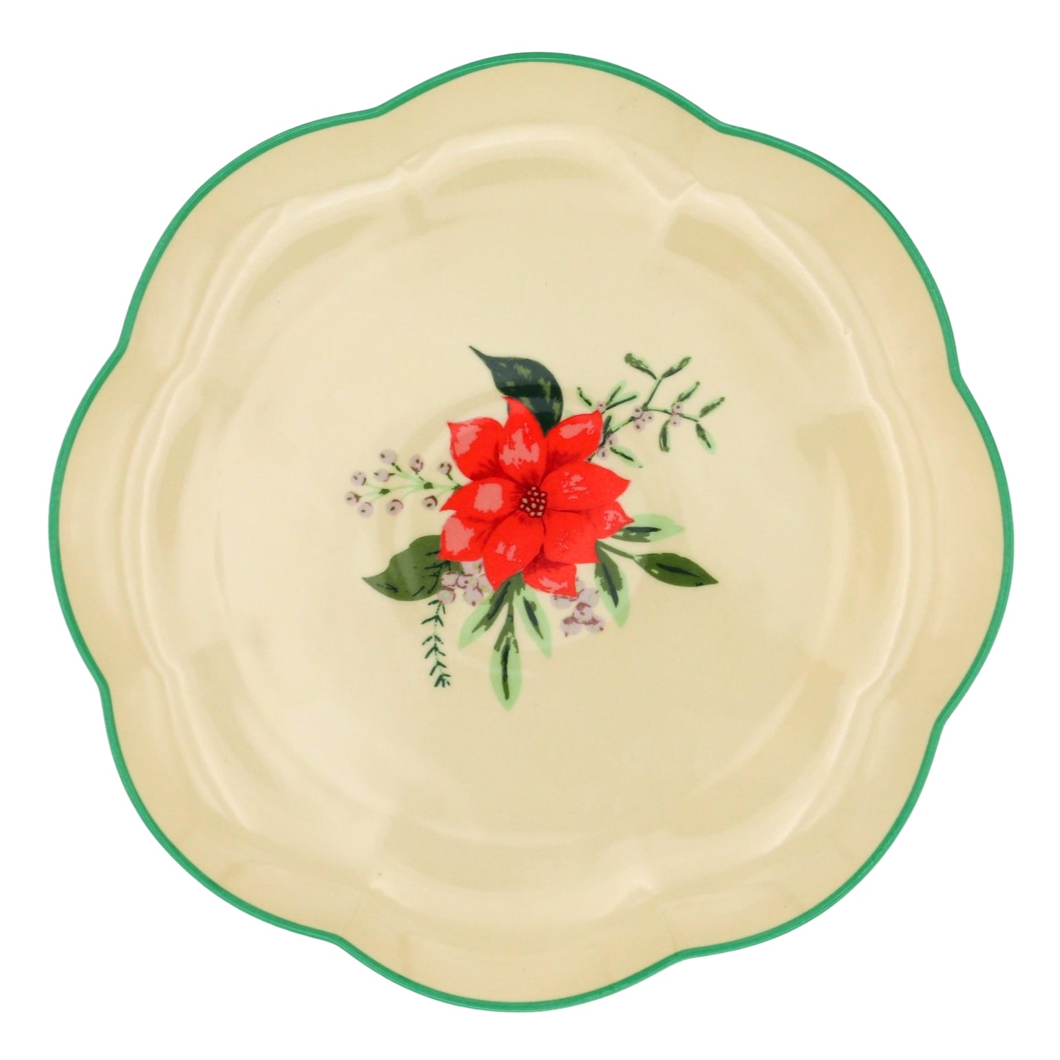 Fabled Flora Scalloped Dinner Plate - Set of 4