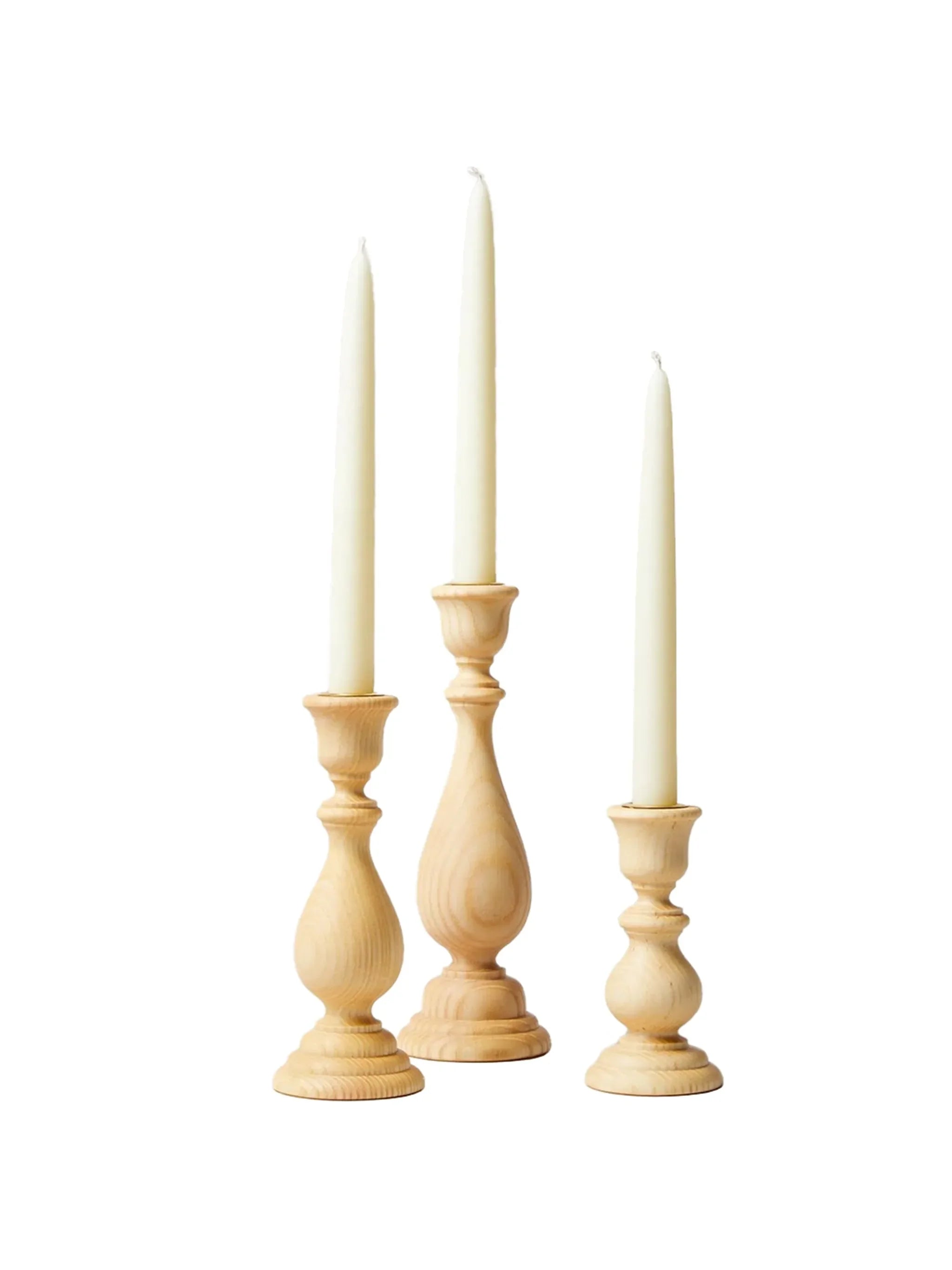 Farmhouse Pottery Essex Candlestick Natural Set - The Mayfair Hall