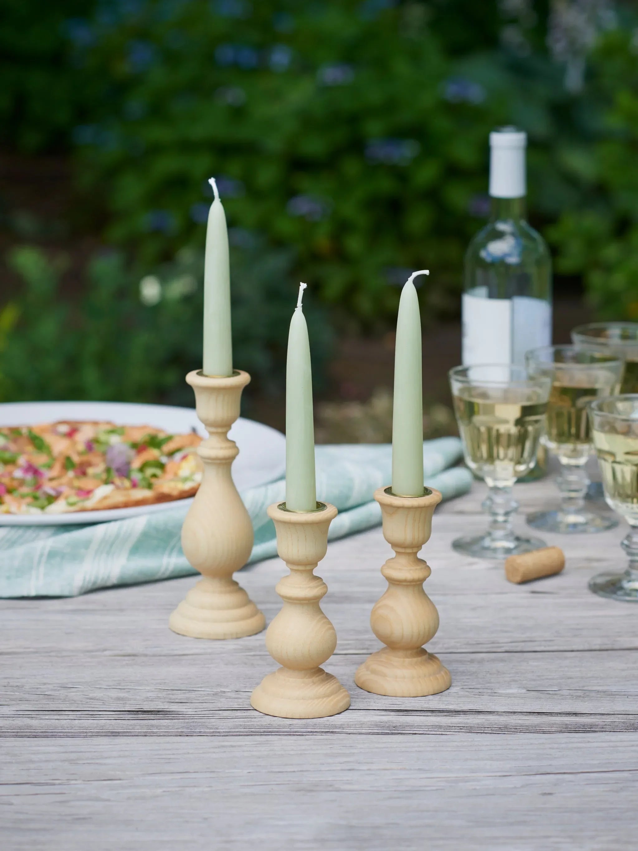 Farmhouse Pottery Essex Candlestick Natural Set - The Mayfair Hall