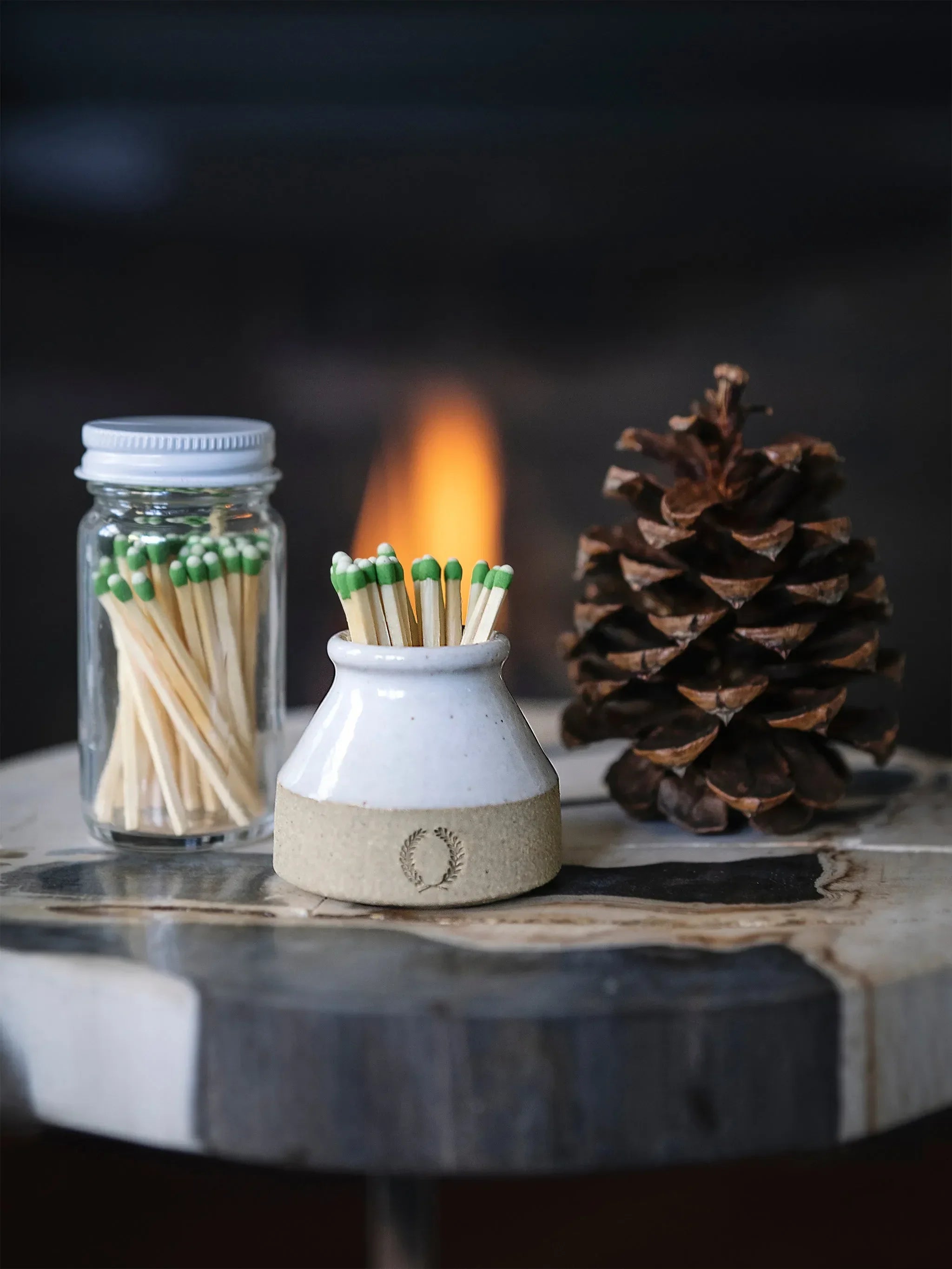 Farmhouse Pottery Milk Bottle Match Striker - The Mayfair Hall