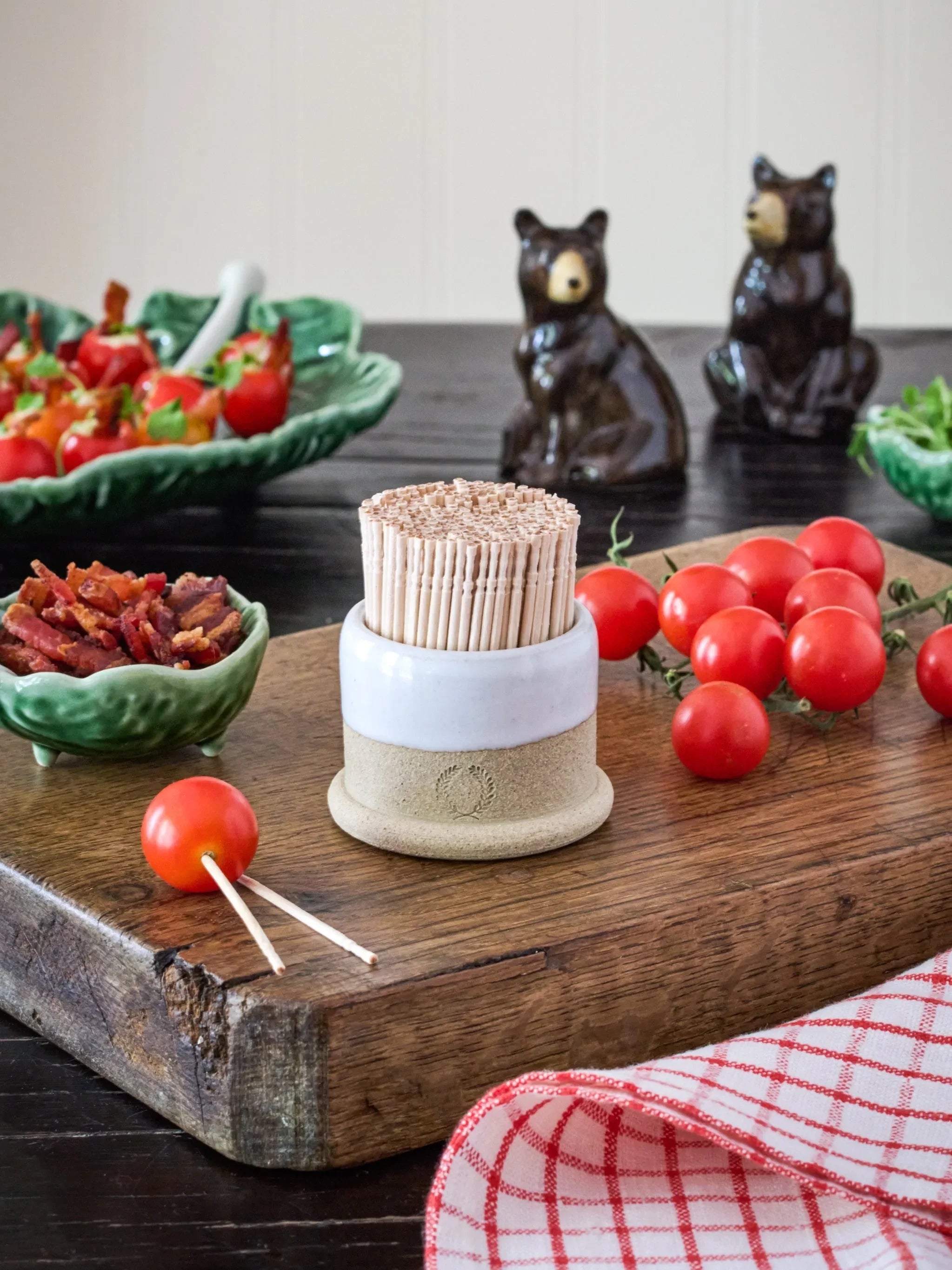 Farmhouse Pottery Toothpick Holder - The Mayfair Hall