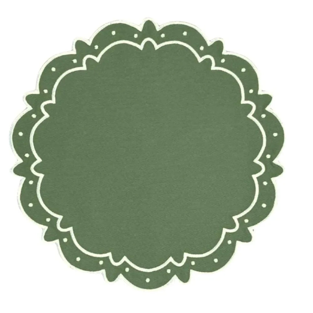 Ava Cotton Placemat in Fern (Set of 4) - The Mayfair Hall