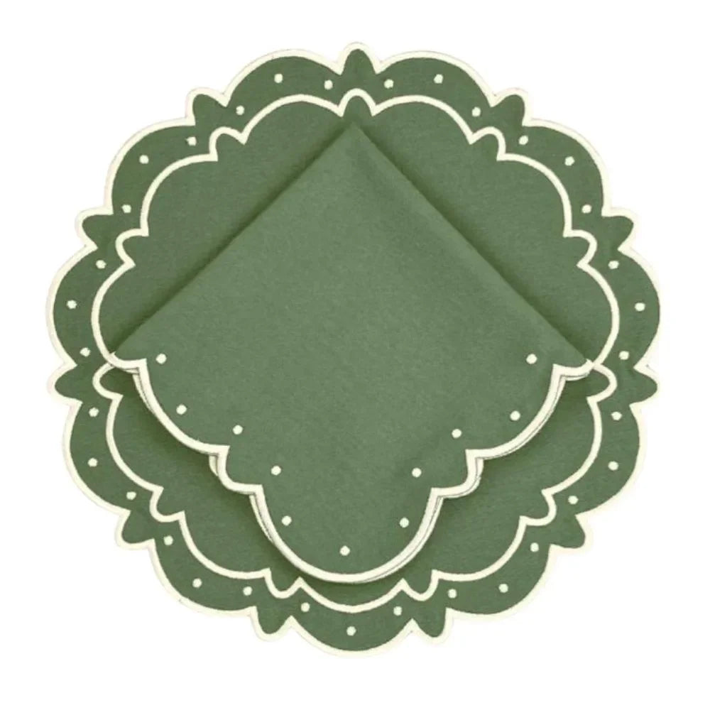 Ava Cotton Placemat in Fern (Set of 4) - The Mayfair Hall