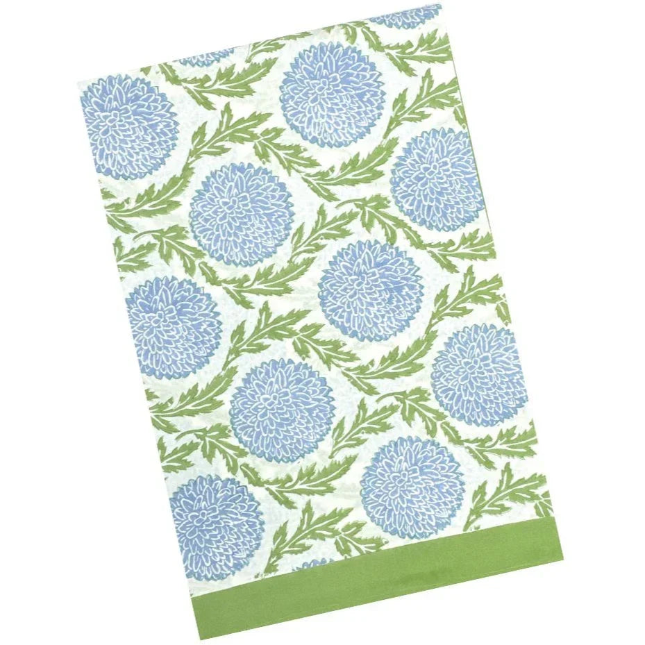 Blue and Green, Flowers & Vines - Tablecloth - The Mayfair Hall