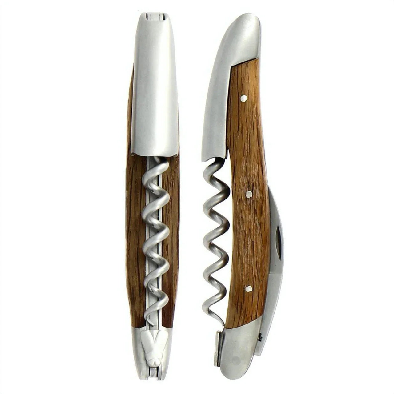 Forge de Laguiole Corkscrew 5000 Years Old Sub Fossilized Oak Bark - Satin - The Mayfair Hall