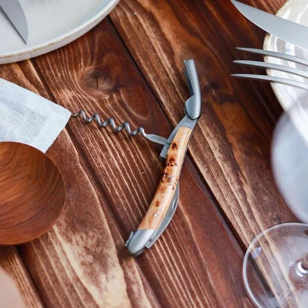 Forge de Laguiole Corkscrew Juniper Handle - Satin - The Mayfair Hall
