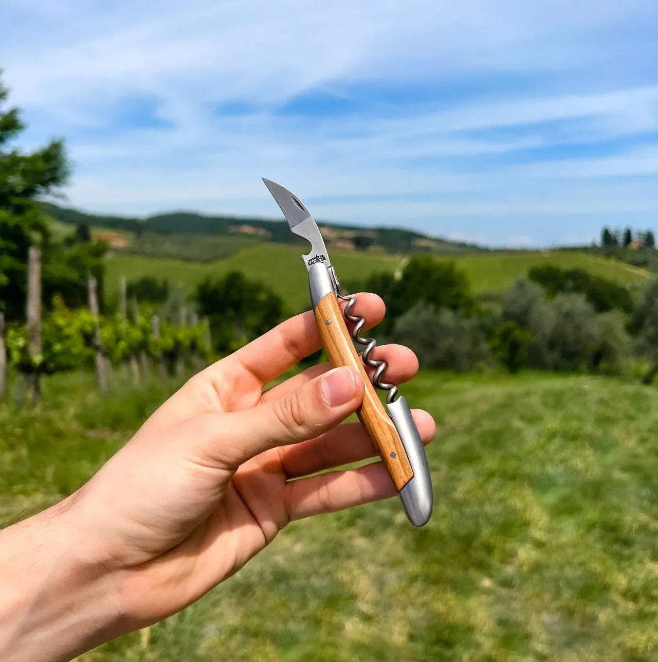 Forge de Laguiole Corkscrew Olive wood - Satin - The Mayfair Hall