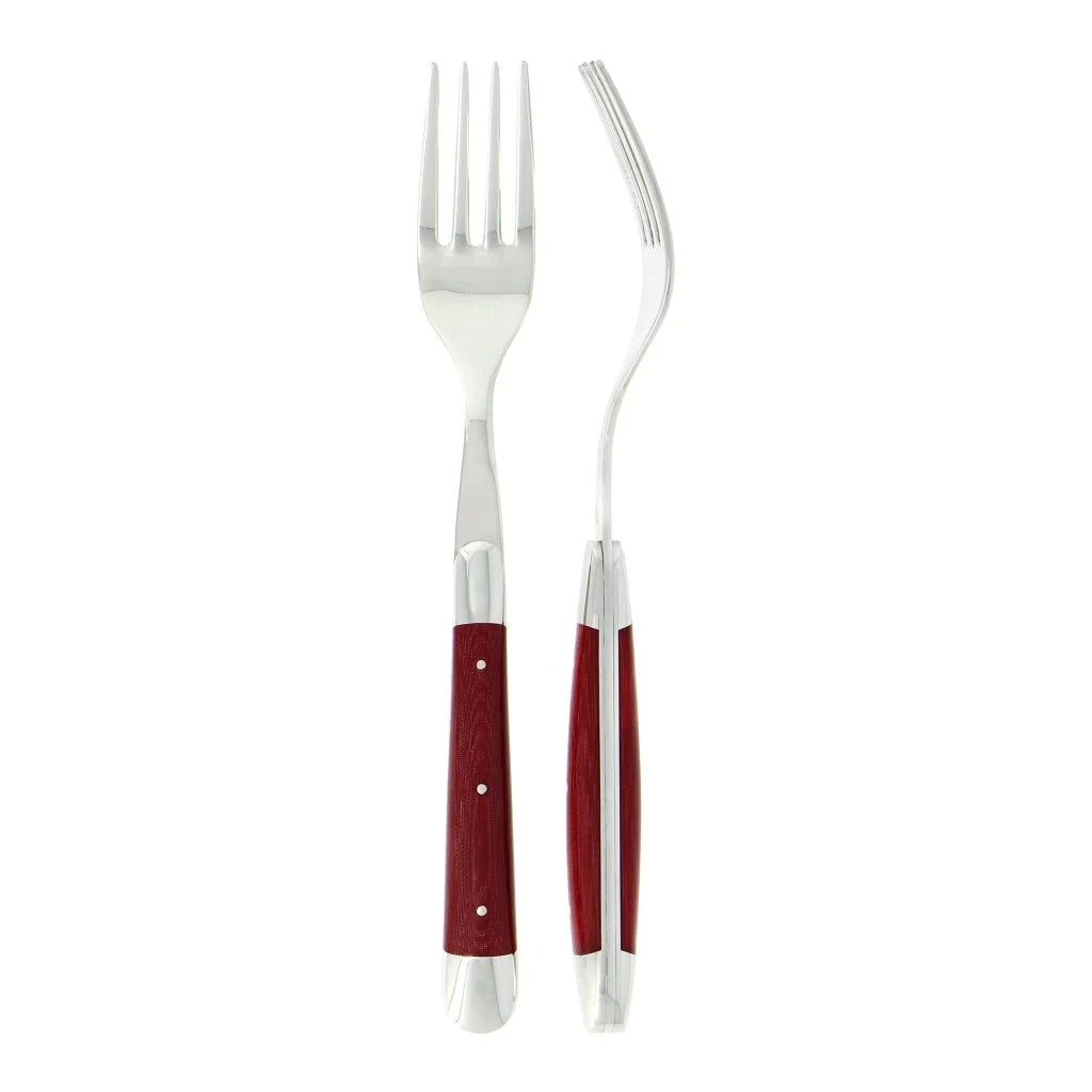 Forge de Laguiole Forks Fabric Series Burgundy