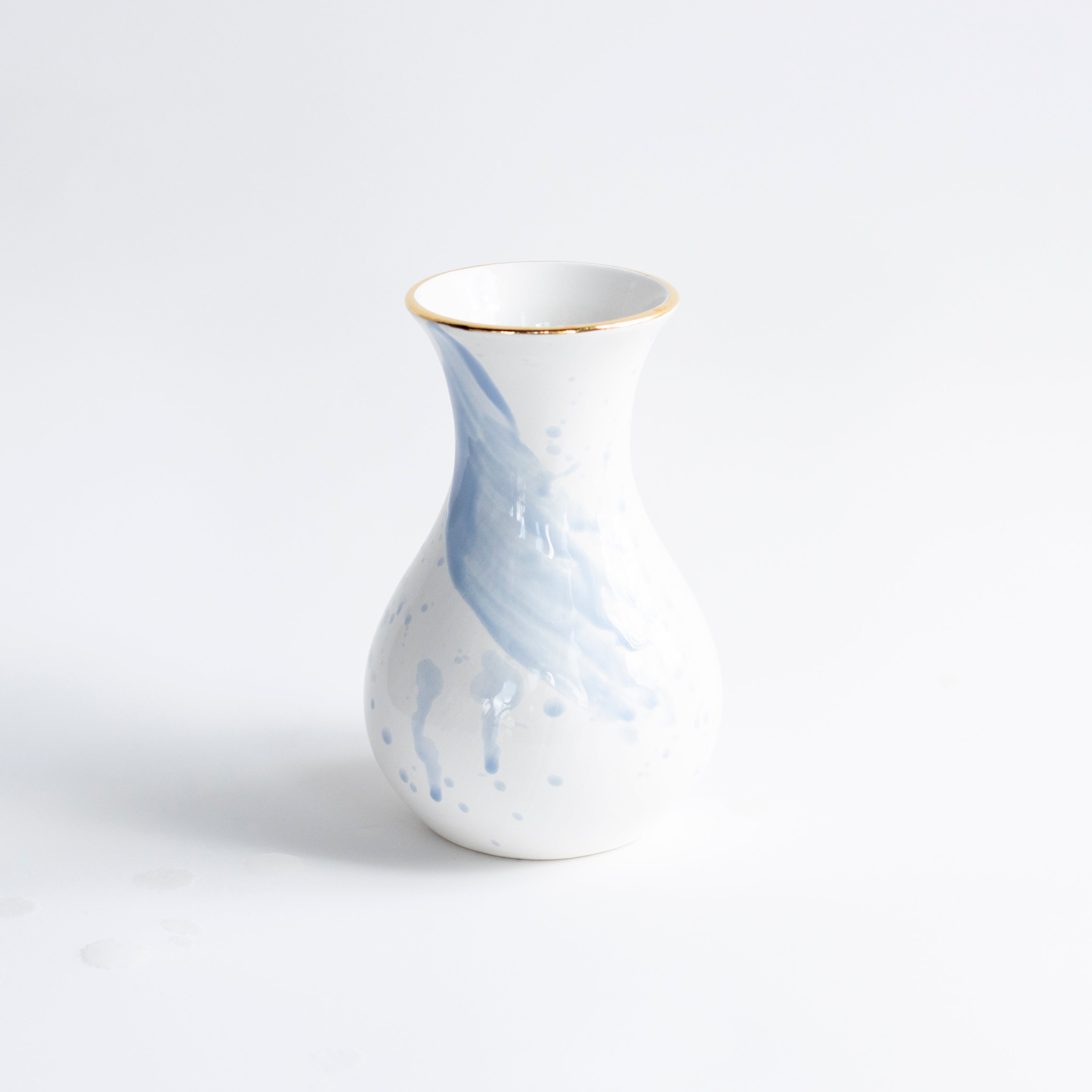 Blue Watercolor Emilene Vase