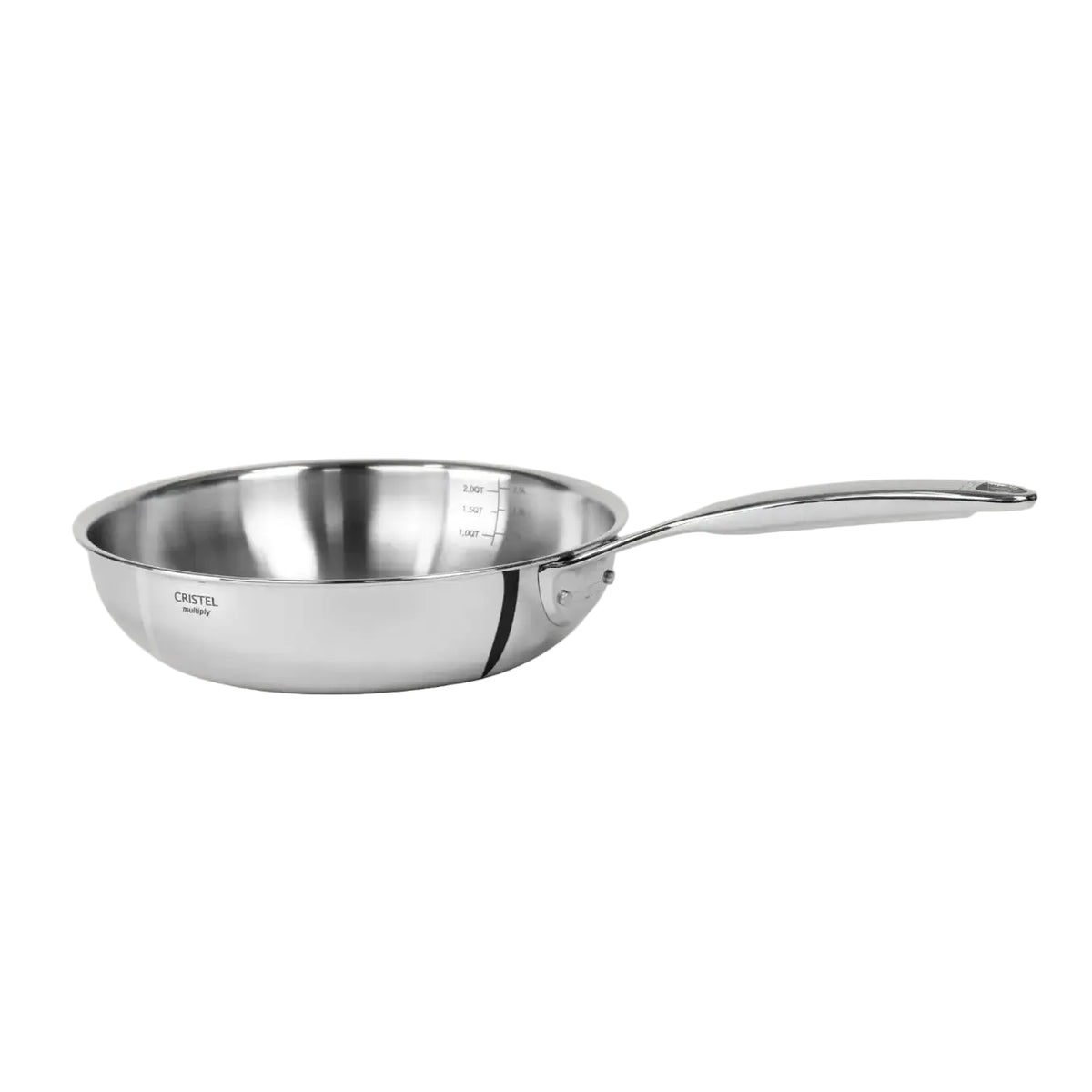 Castel'Pro Ultraply Stainless Steel Deep Frying Pan by Cristel