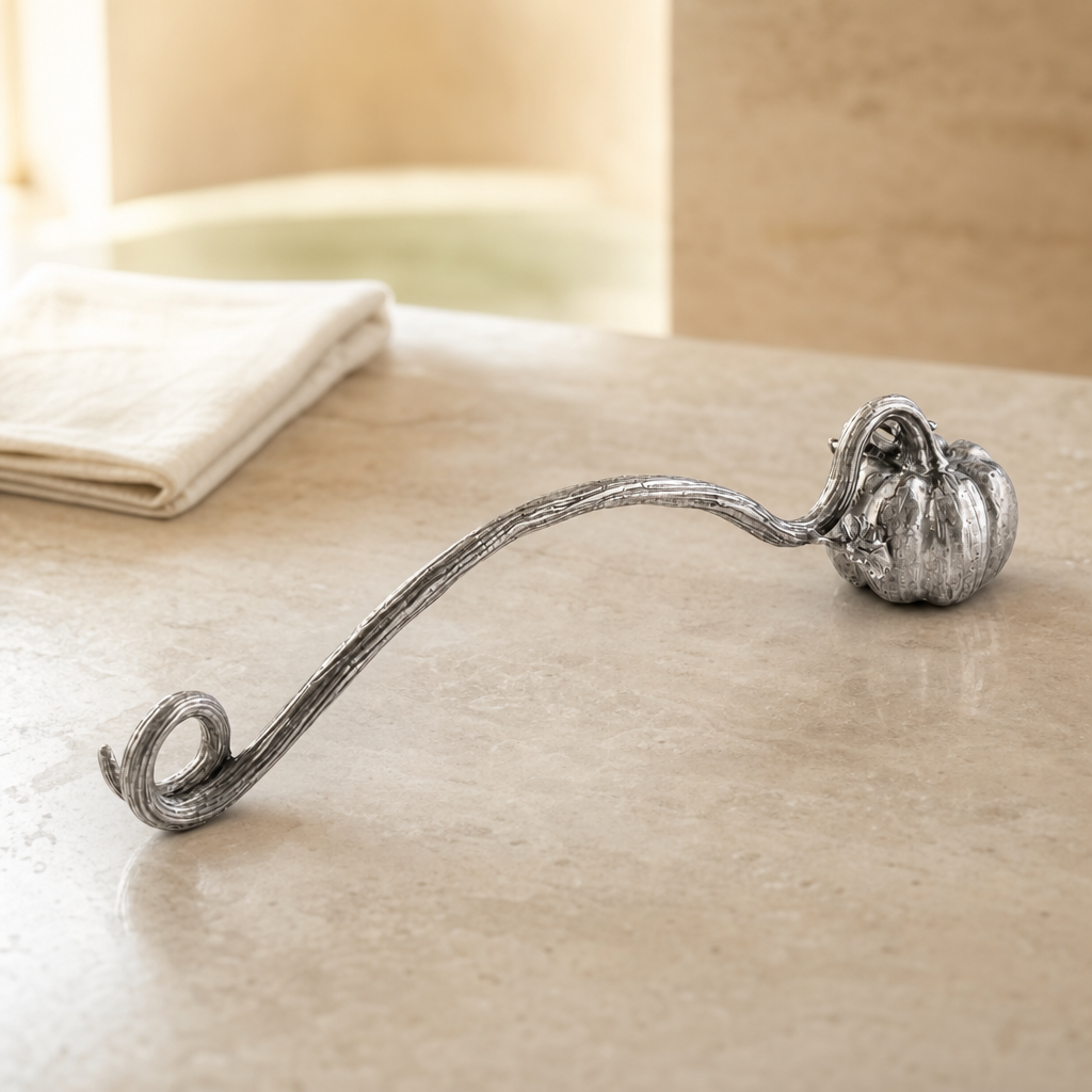 Pewter Pumpkin Candle Snuffer