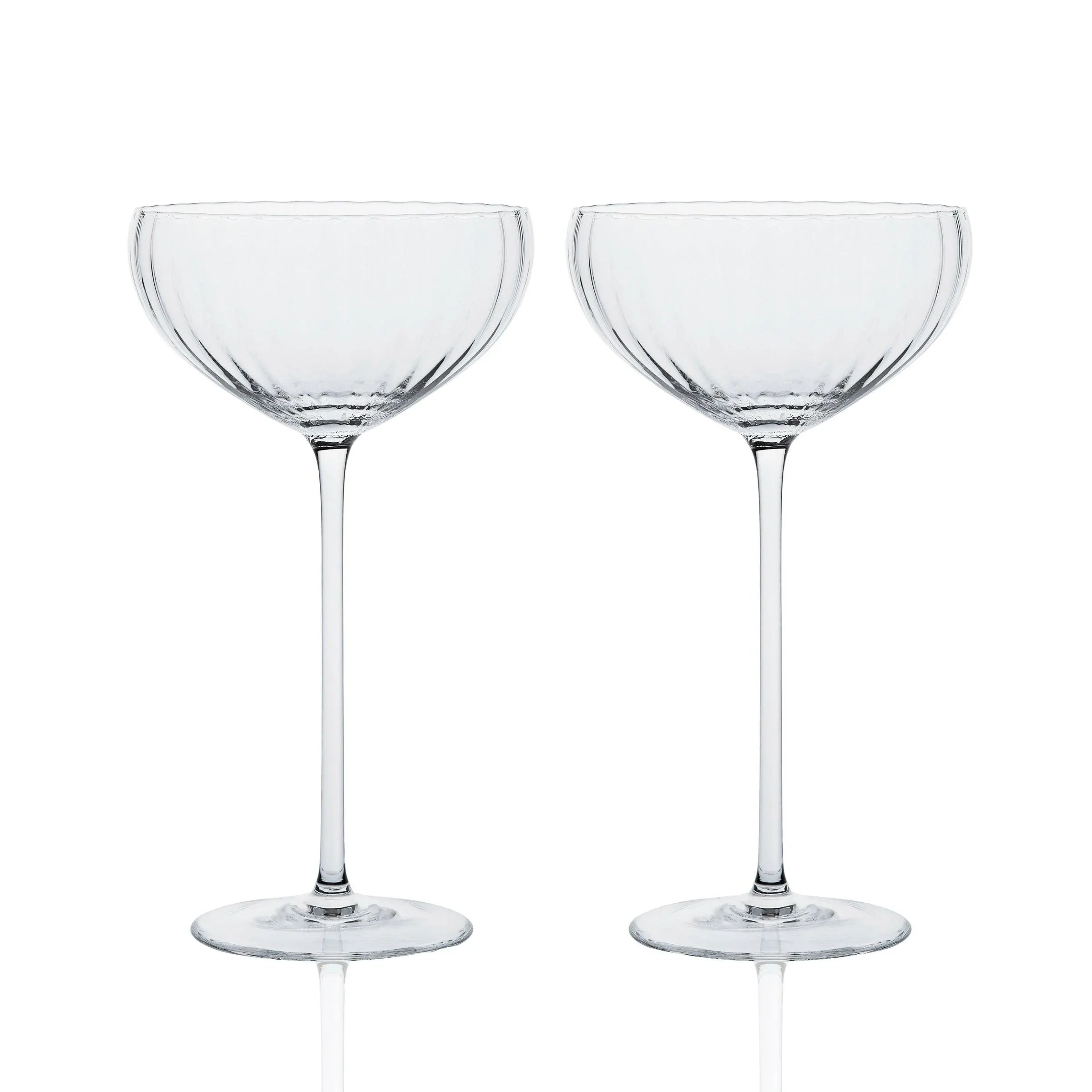 Quinn Coupe Glasses 8 Oz. (Set of 2) - The Mayfair Hall