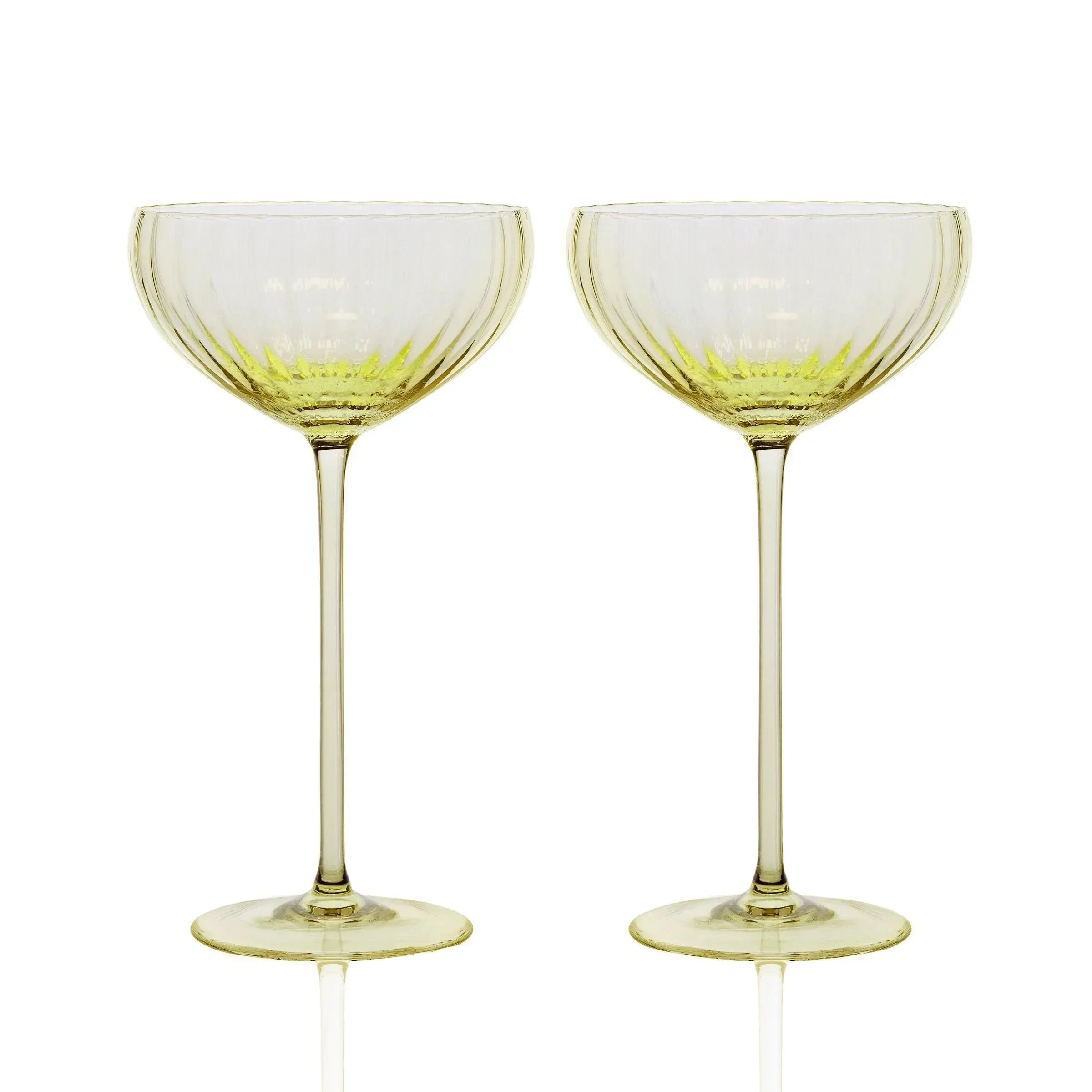 Quinn Coupe Glasses 8 Oz. (Set of 2) - The Mayfair Hall