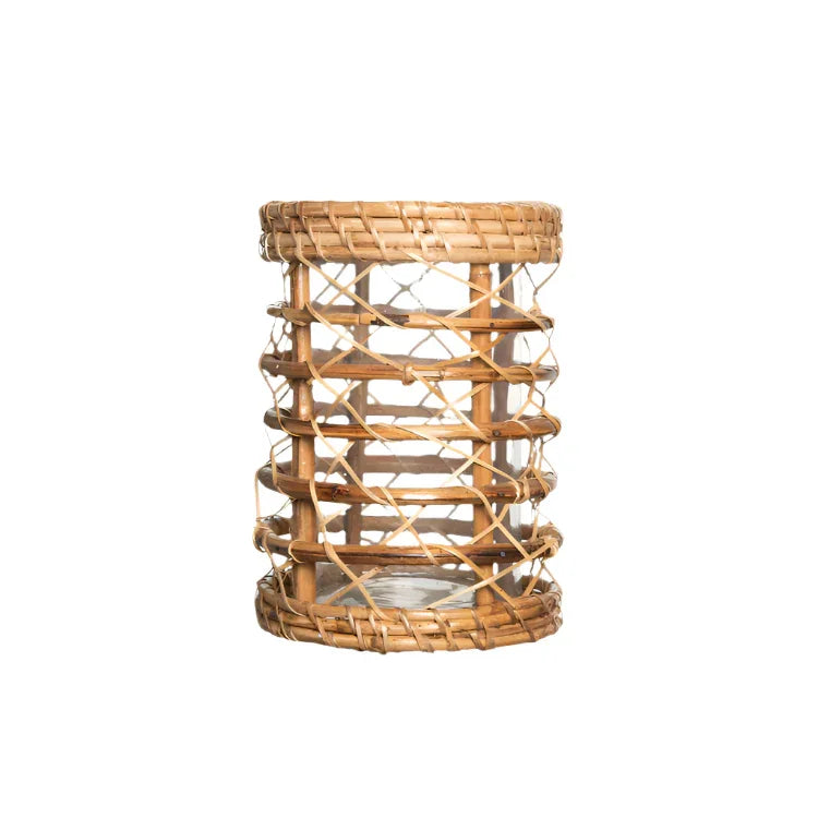 Gloss Circle Wicker Hurricane - The Mayfair Hall