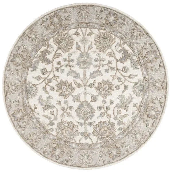 Glamour Wool Rug in Ivory and Gray - The Mayfair Hall