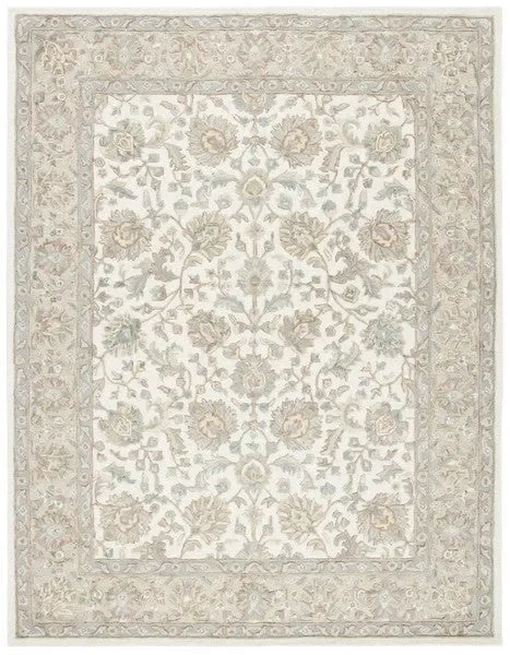 Glamour Wool Rug in Ivory and Gray - The Mayfair Hall