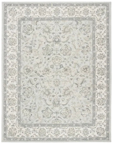 Glamour Wool Rug in Light Blue and Ivory - The Mayfair Hall